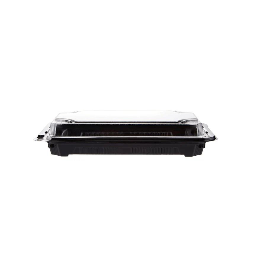 Black Sushi Container with Lid - Image 14