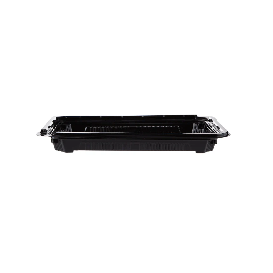 Black Sushi Container with Lid - Image 16