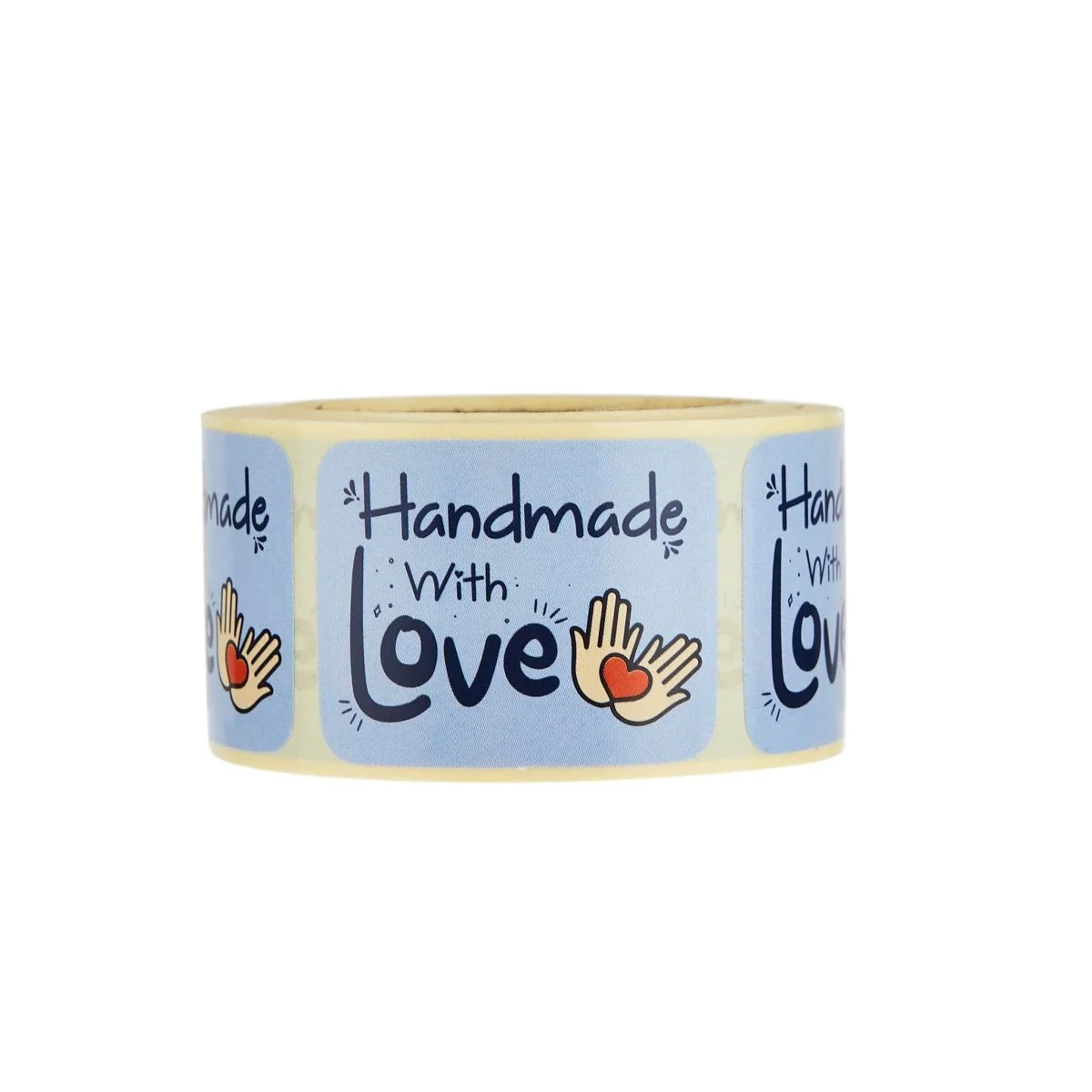 Blue Handmade Sticker Roll 250 Pieces