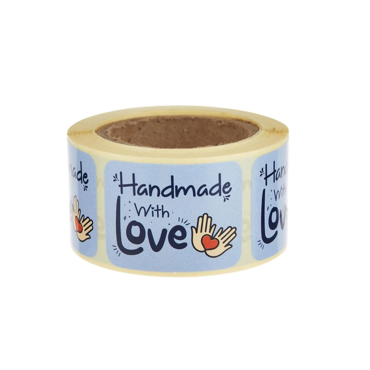 Blue Handmade Sticker Roll 250 Pieces - Image 3
