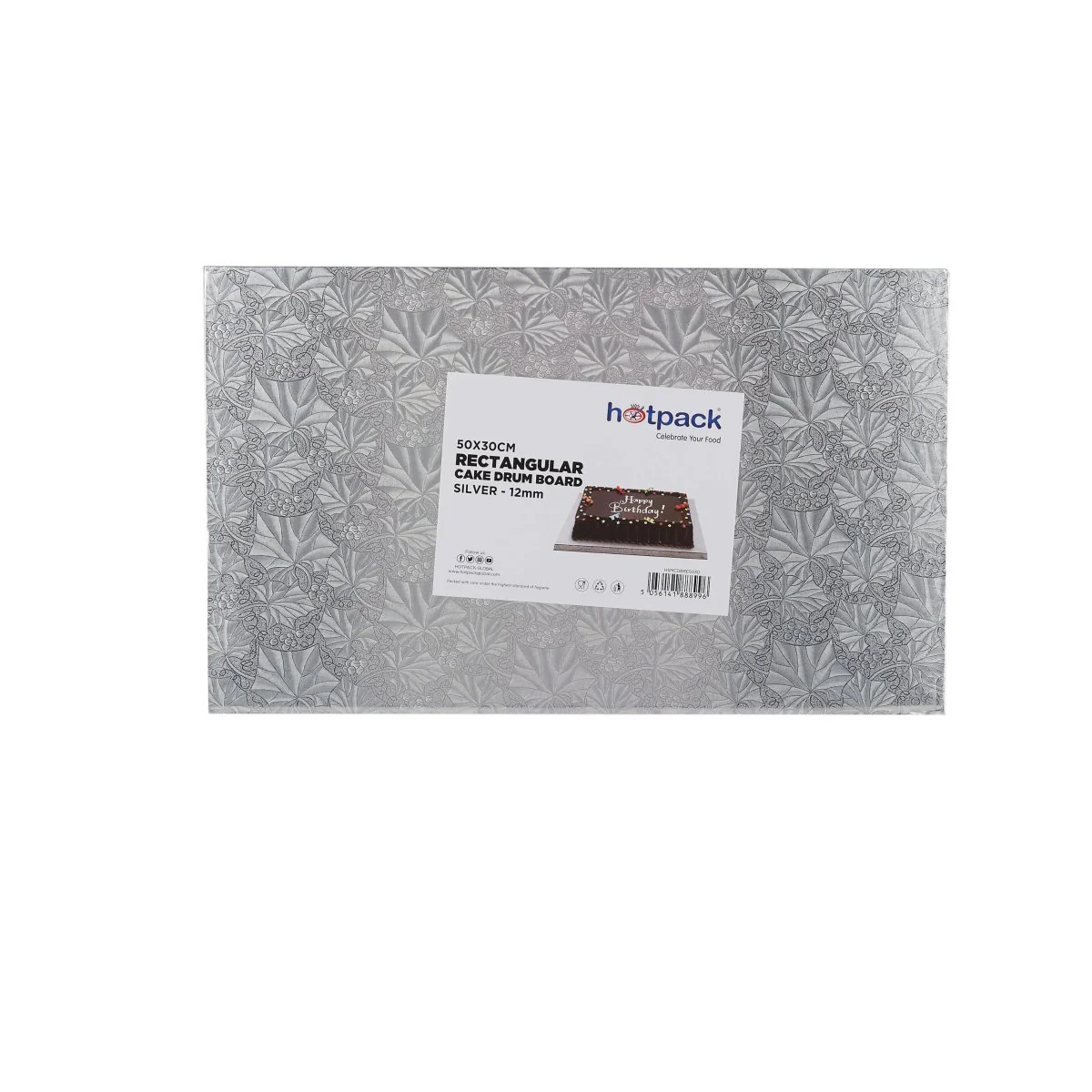 Cake Drum Board Rectangle Silver - Image 8