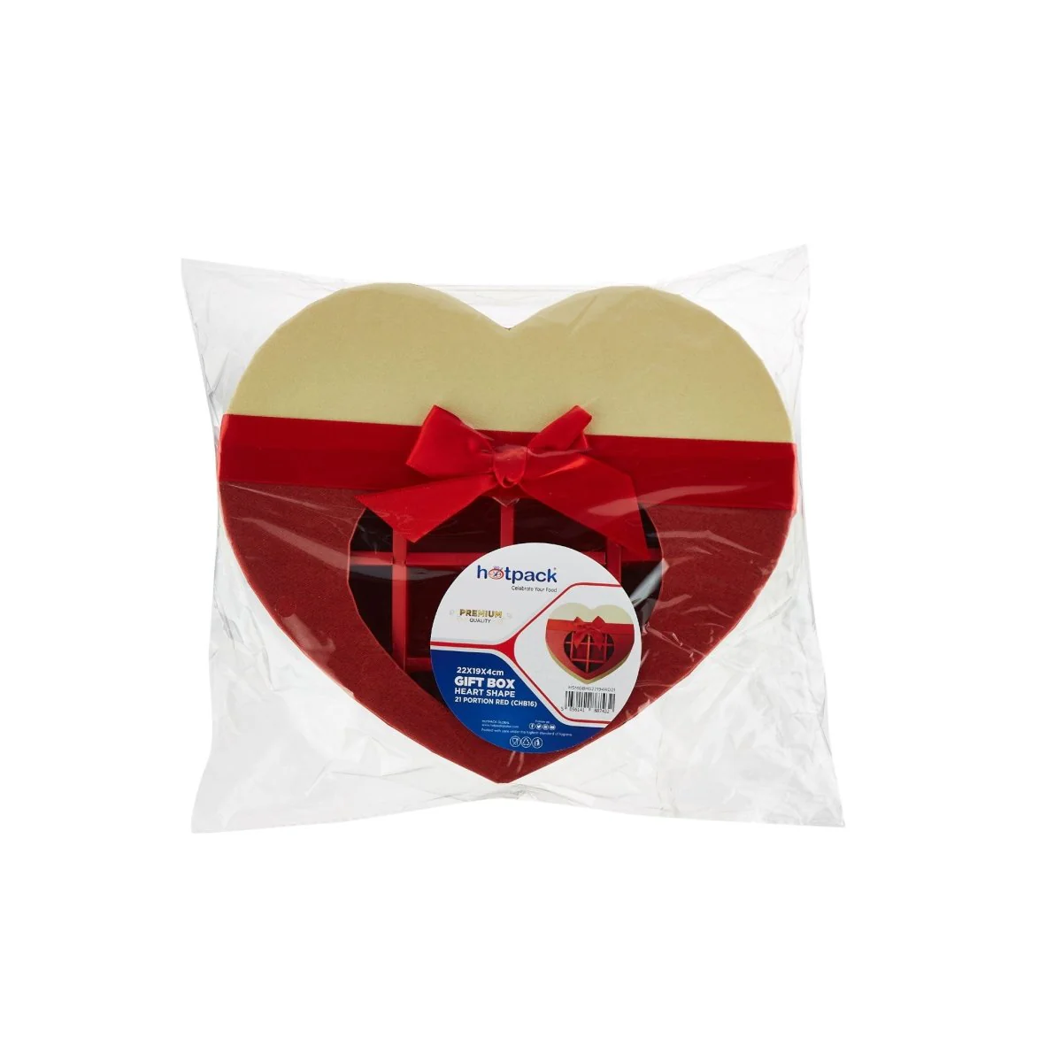 Chocolate Gift Box Heart Shape 21 Division - 1 Piece - Image 6