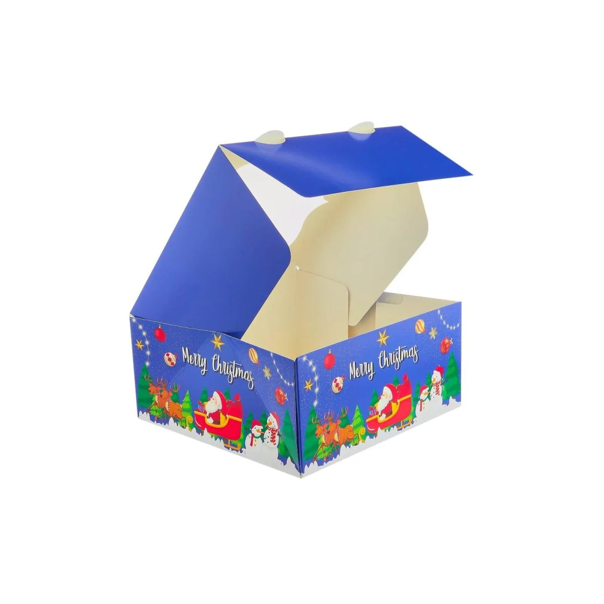 Christmas Cake Box with Window 5 Pieces - Image 10