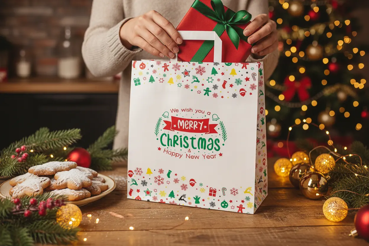 Christmas Edition Printed Paper Bag - Image 2