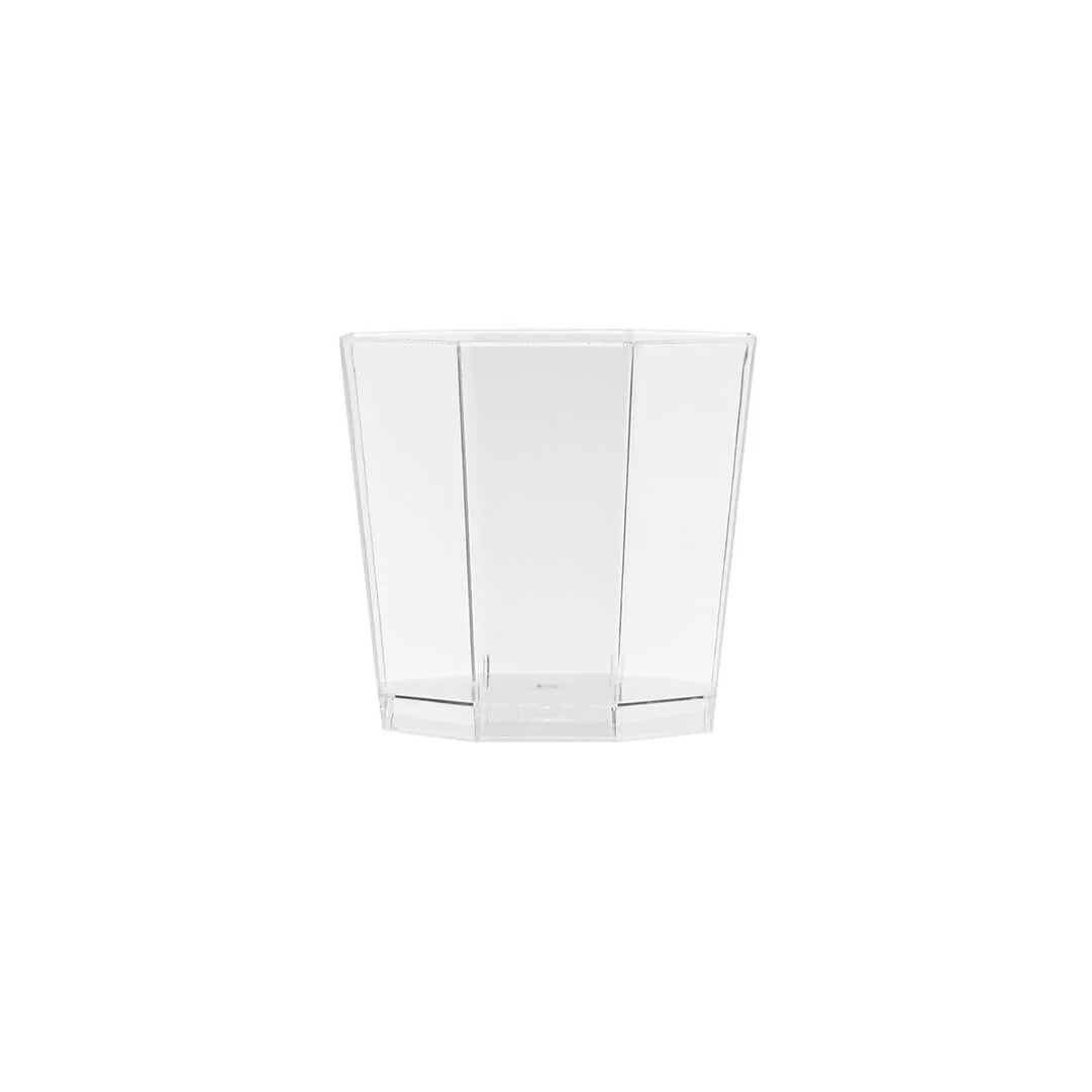Clear Hexaganal Plastic Dessert Cup - Image 2