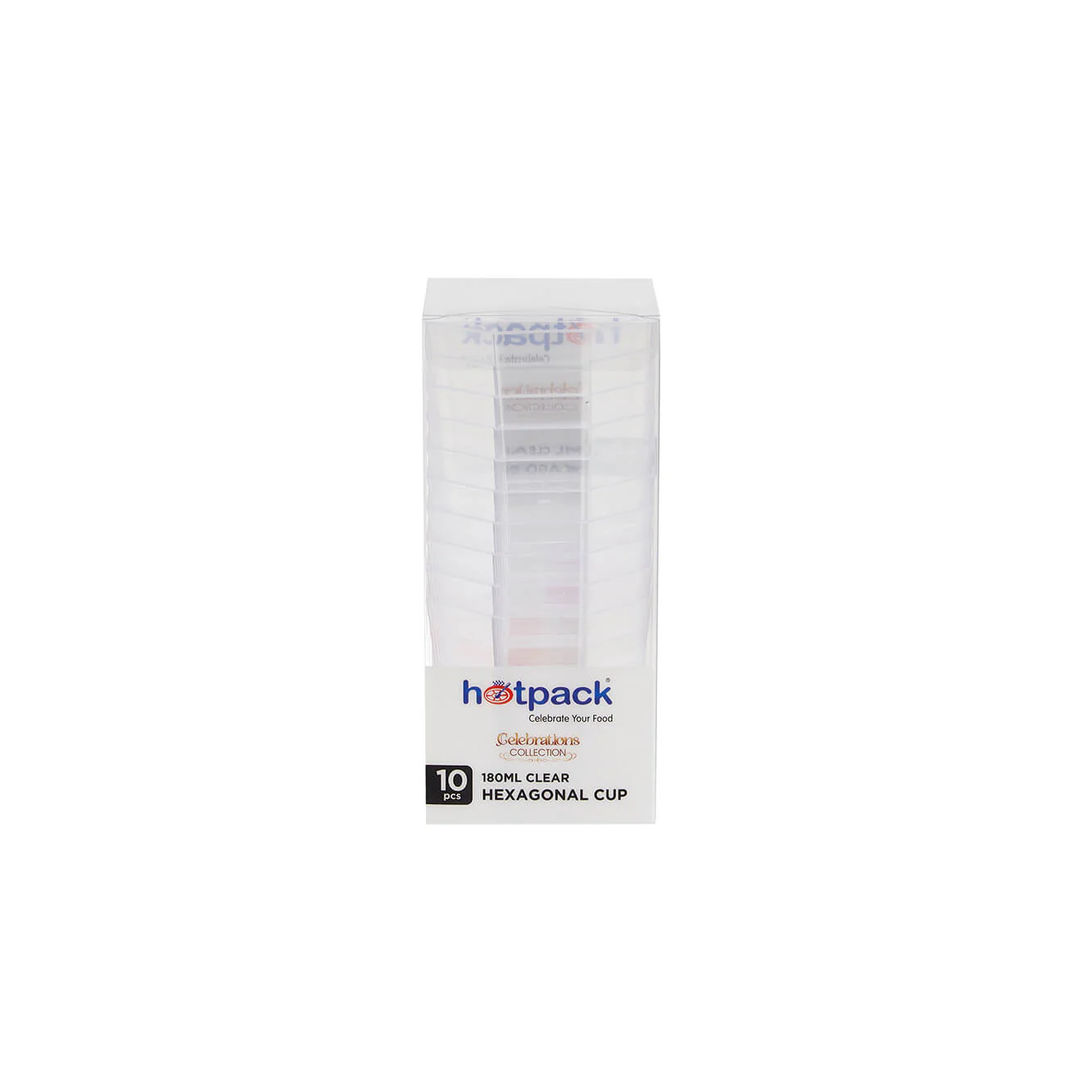 Clear Hexaganal Plastic Dessert Cup - Image 6