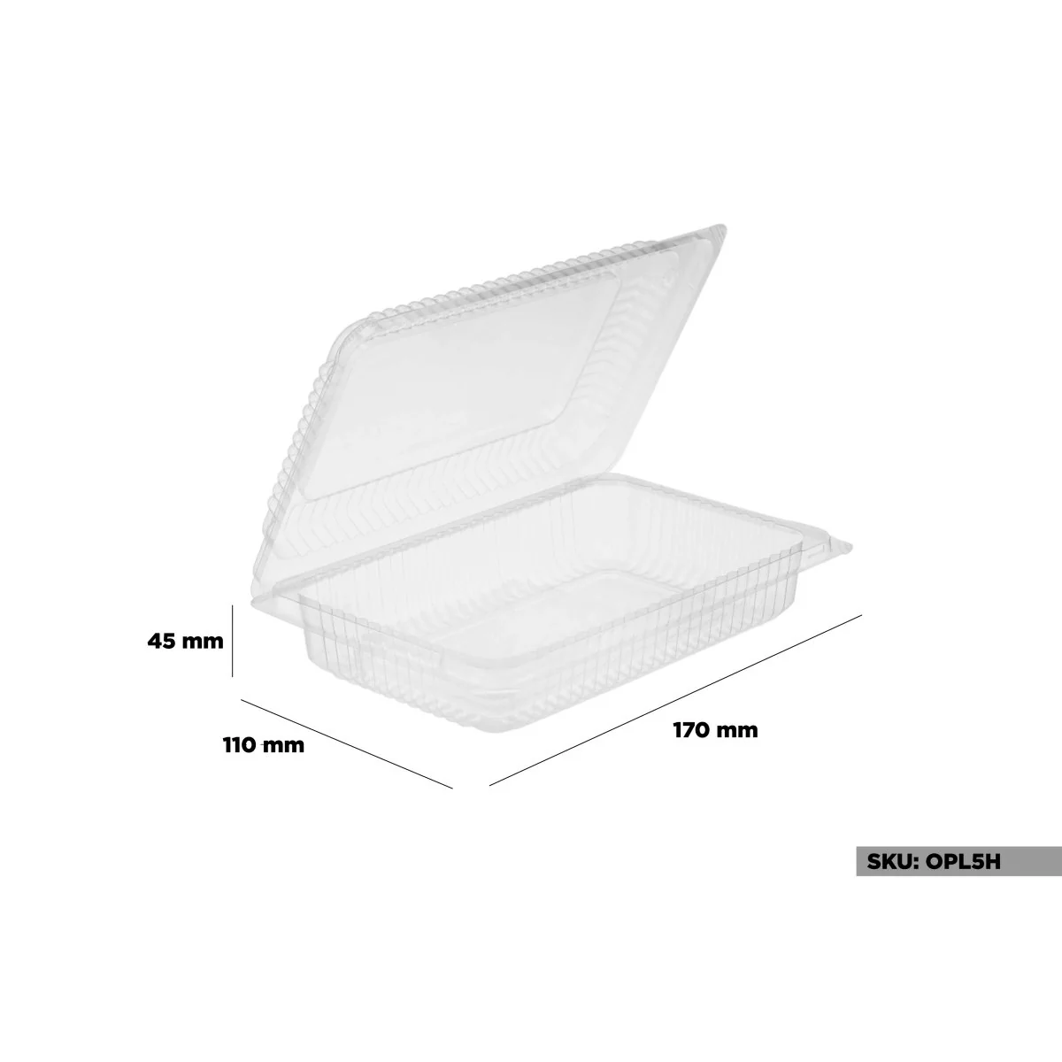Clear Hinged Container - Image 3