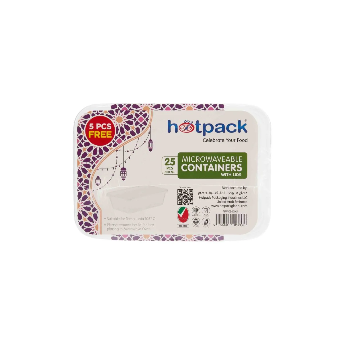 Clear Microwavable Container 500ml Value Pack