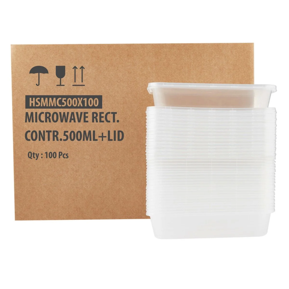 Clear Microwaveable Container With Lid - Image 17