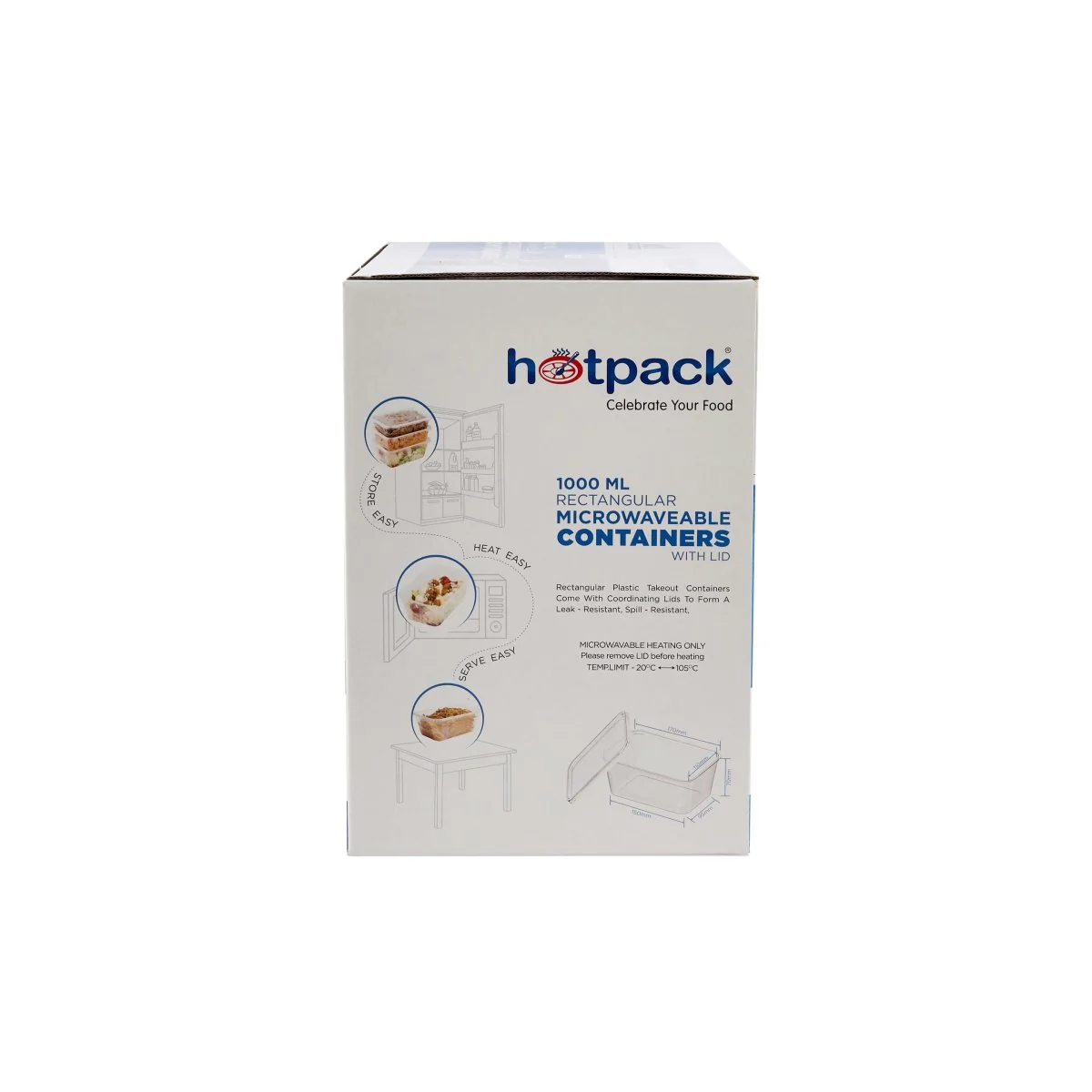 Clear Microwaveable Container With Lid - Image 33