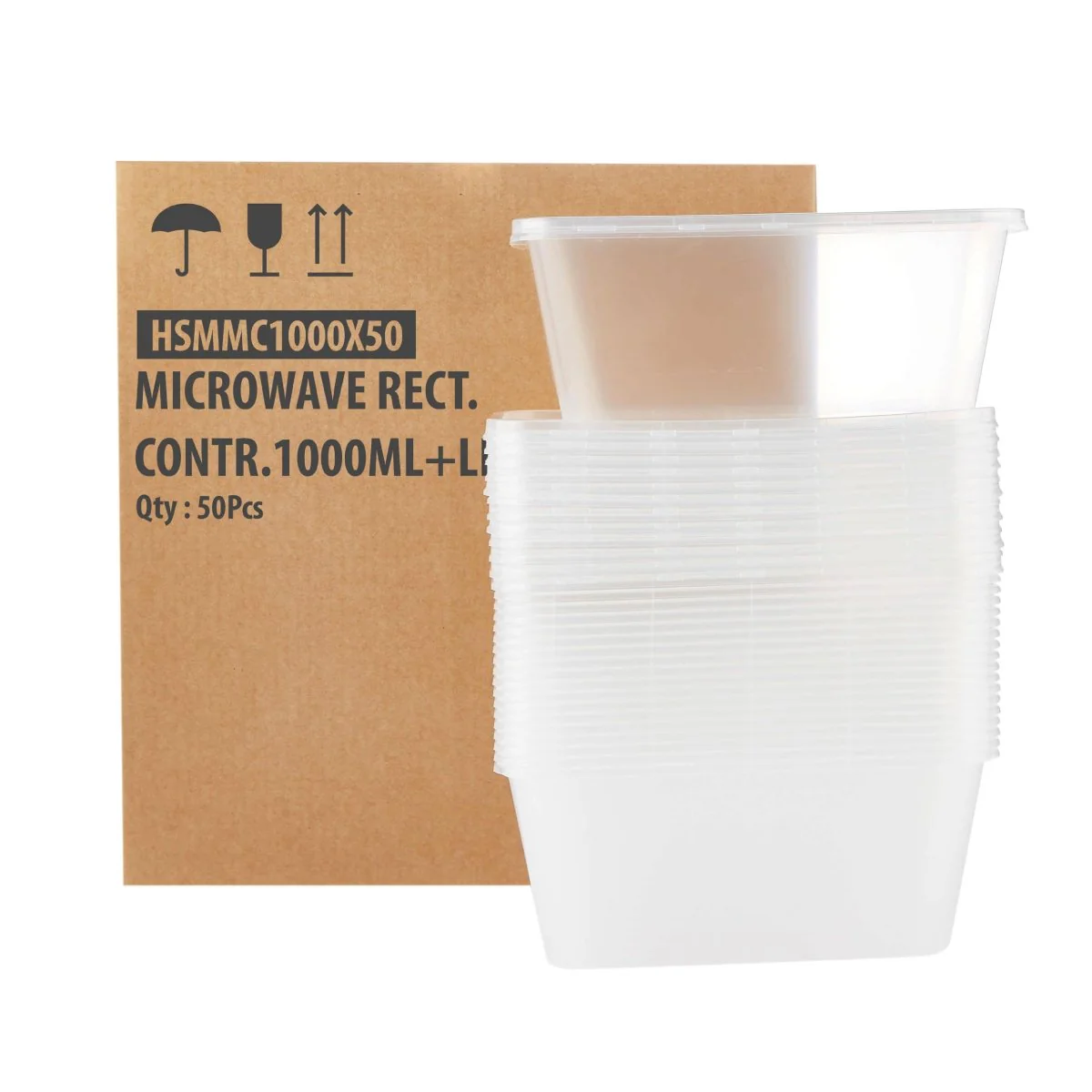 Clear Microwaveable Container With Lid - Image 34