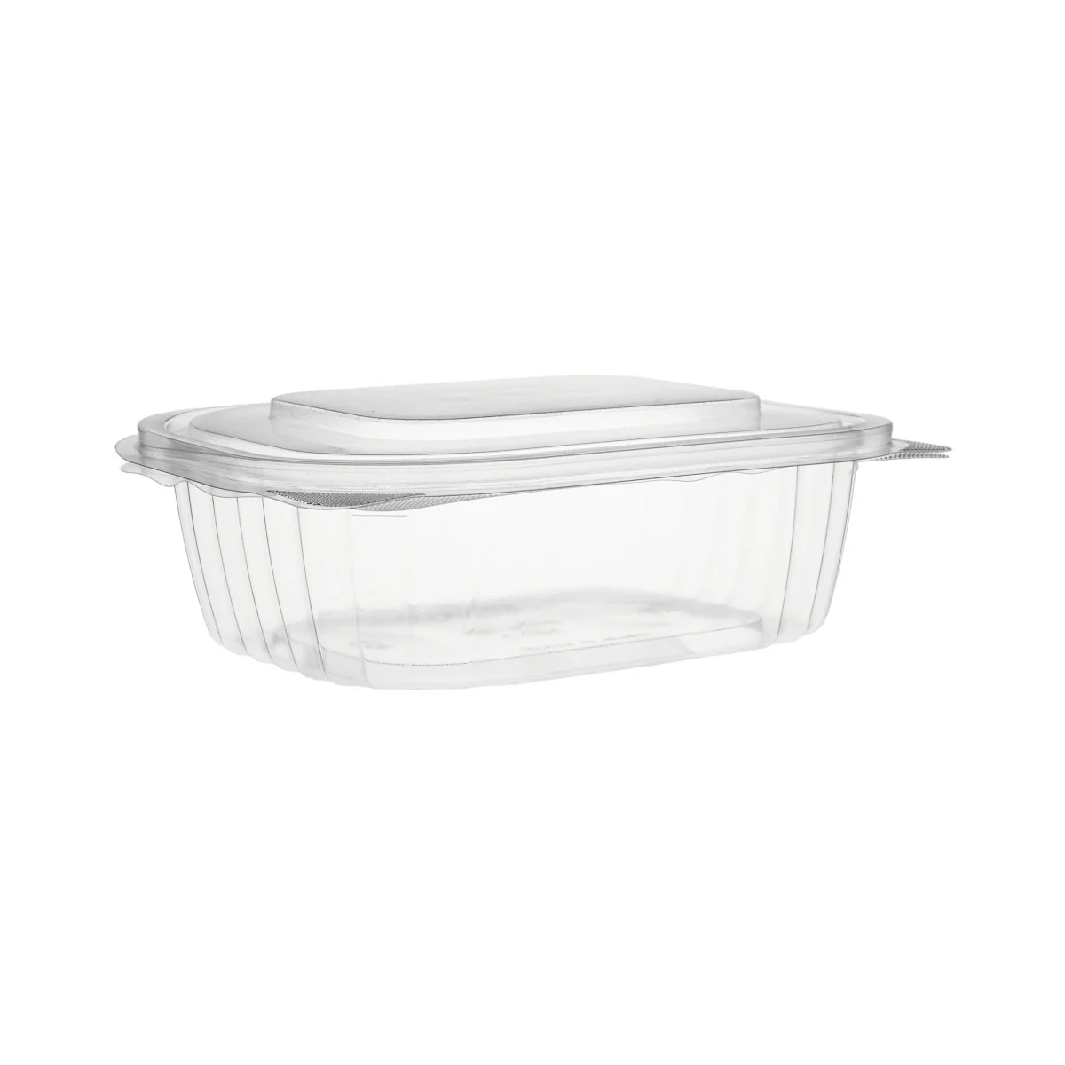 Clear PET Hinged Oval Container - Image 3