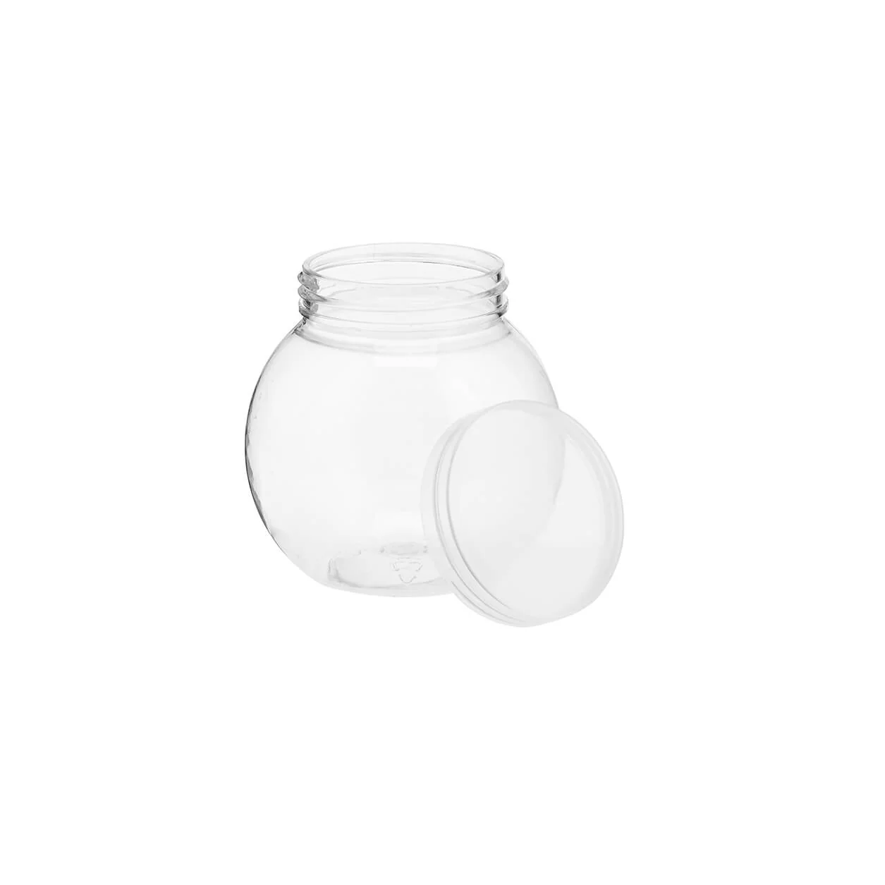 Clear Plastic Dessert Jar Pot With Lid - Image 4