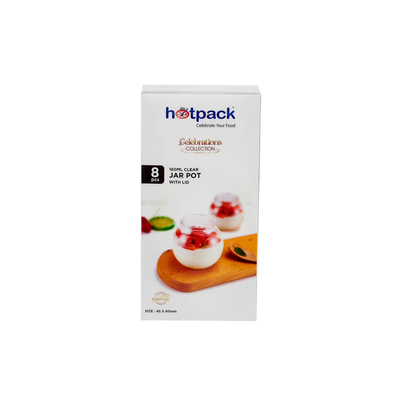 Clear Plastic Dessert Jar Pot With Lid - Image 8