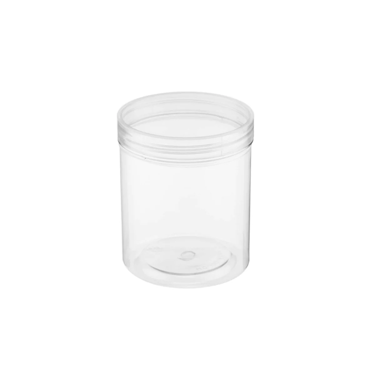 Clear Plastic Jar with Lid - Image 13