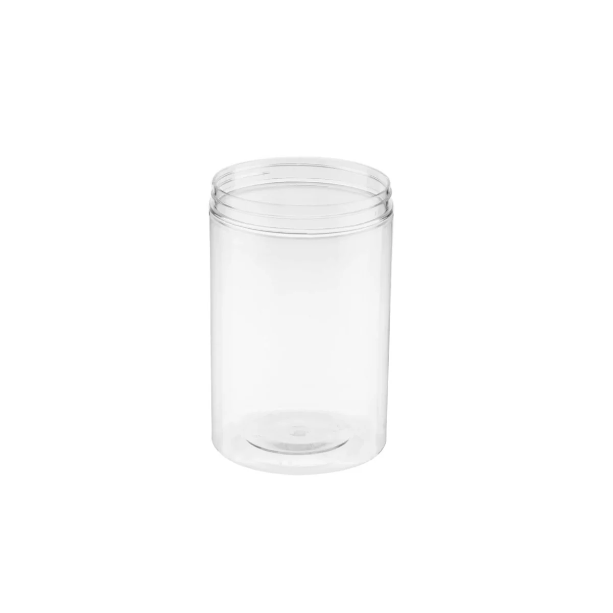 Clear Plastic Jar with Lid - Image 16