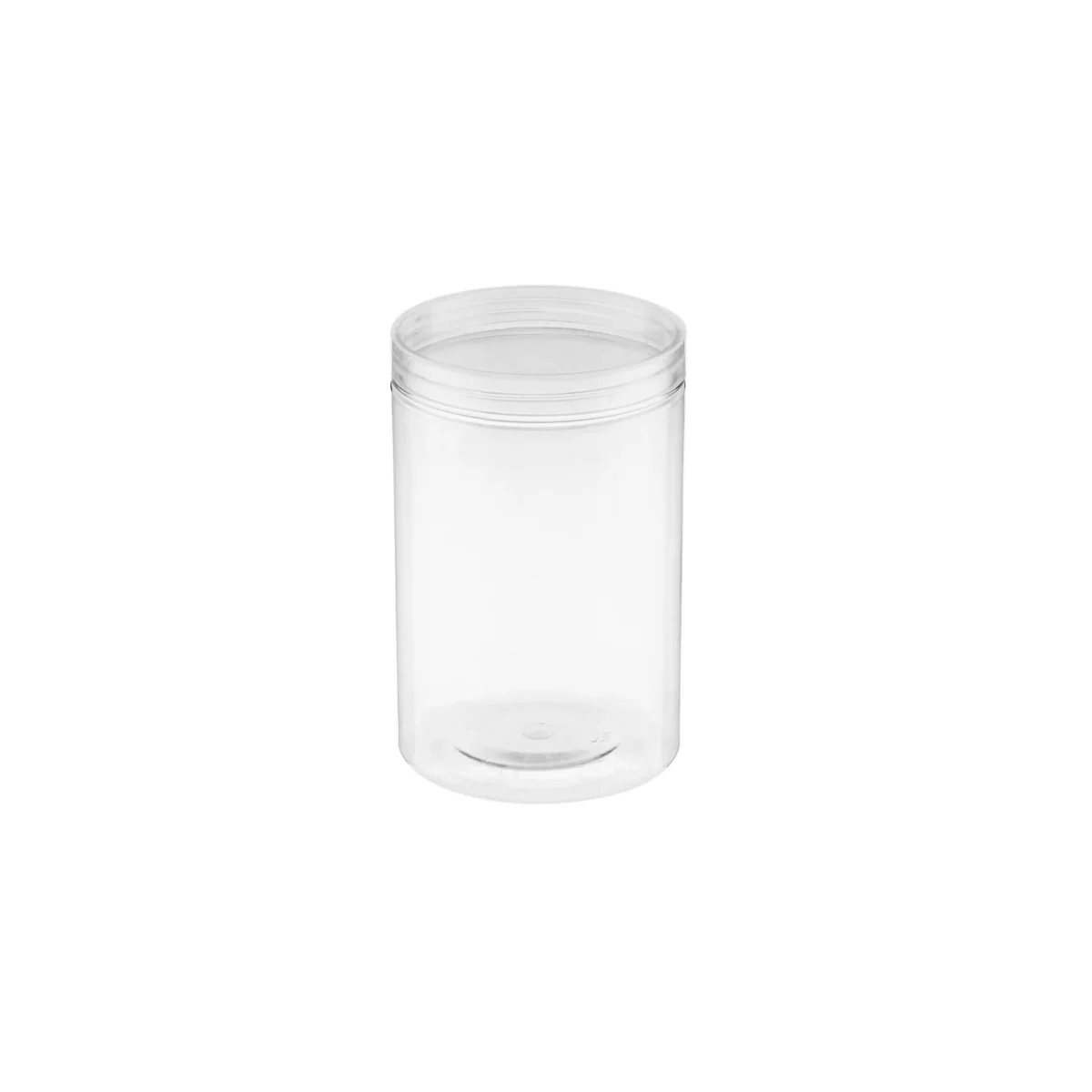 Clear Plastic Jar with Lid - Image 17