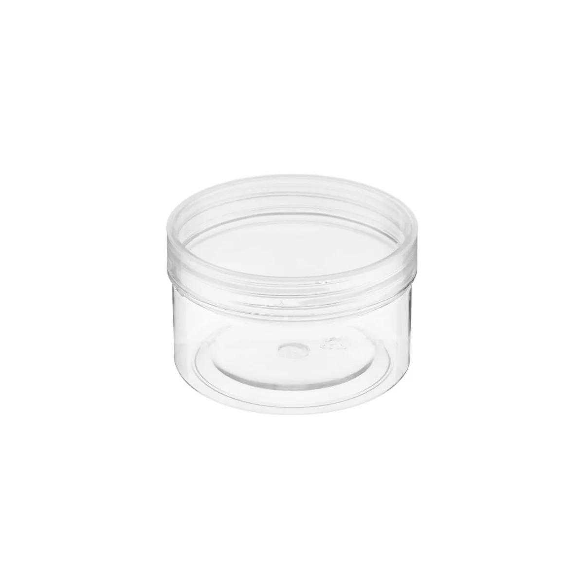Clear Plastic Jar with Lid - Image 5