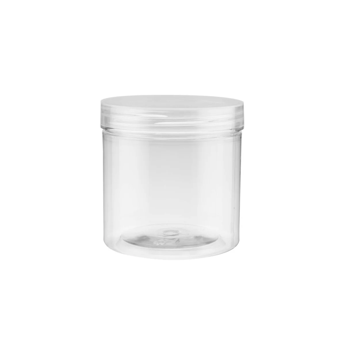 Clear Plastic Jar with Lid - Image 6