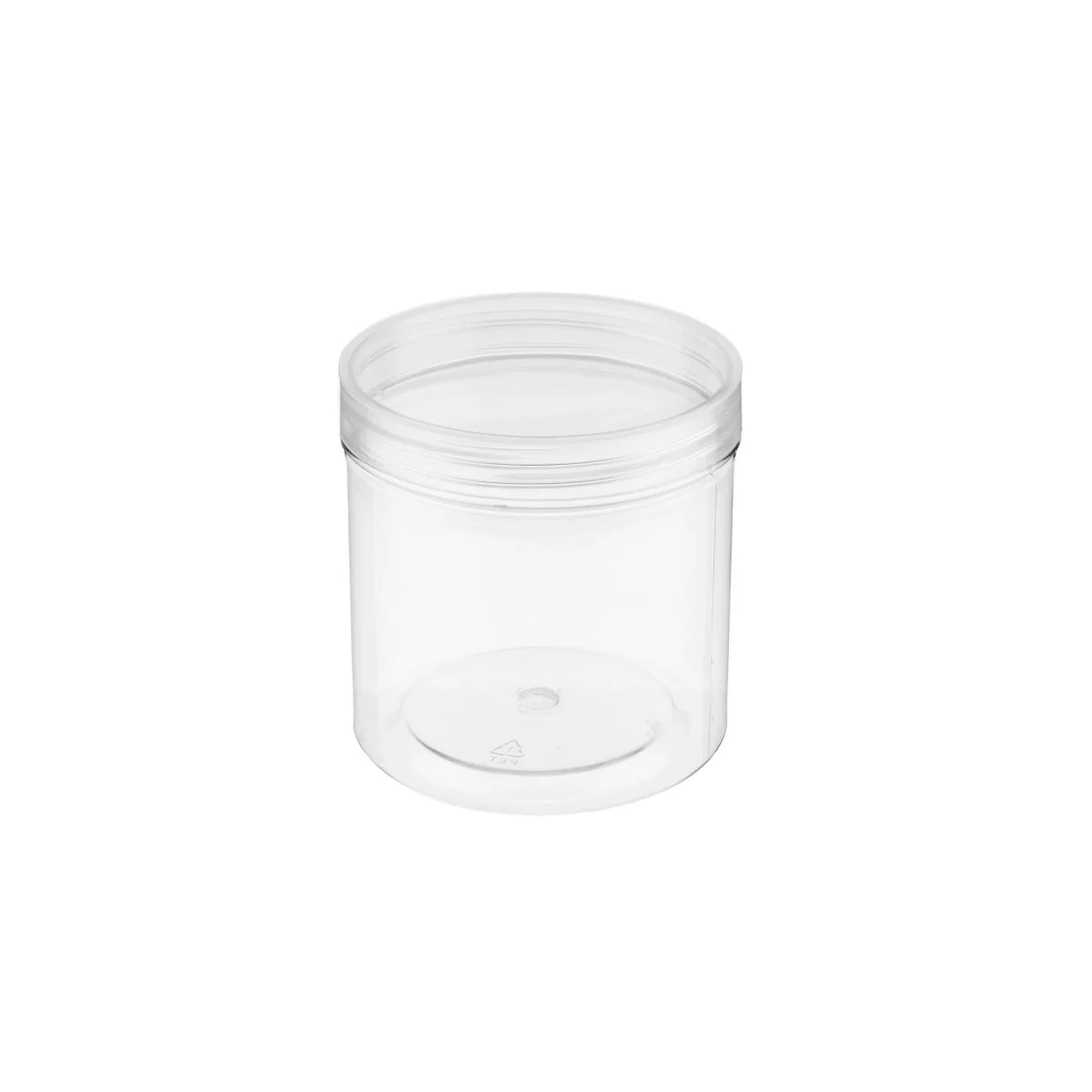 Clear Plastic Jar with Lid - Image 9