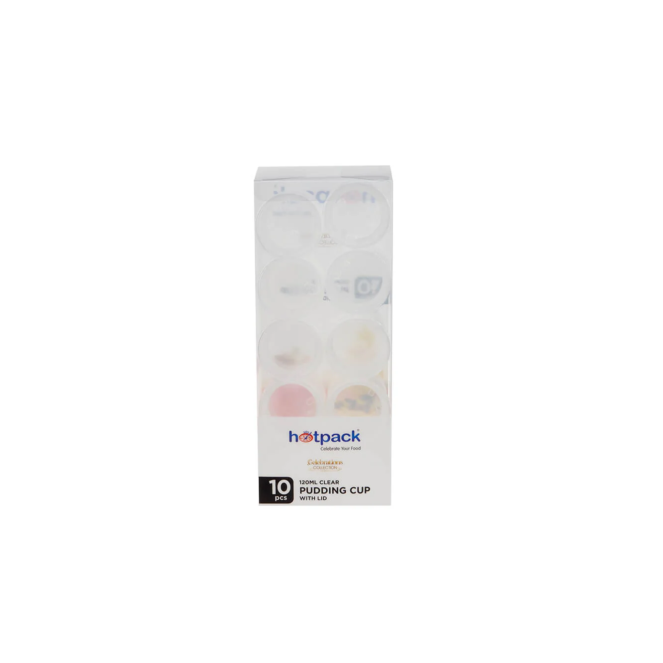 Clear Plastic Pudding Cup With Lid - Image 2