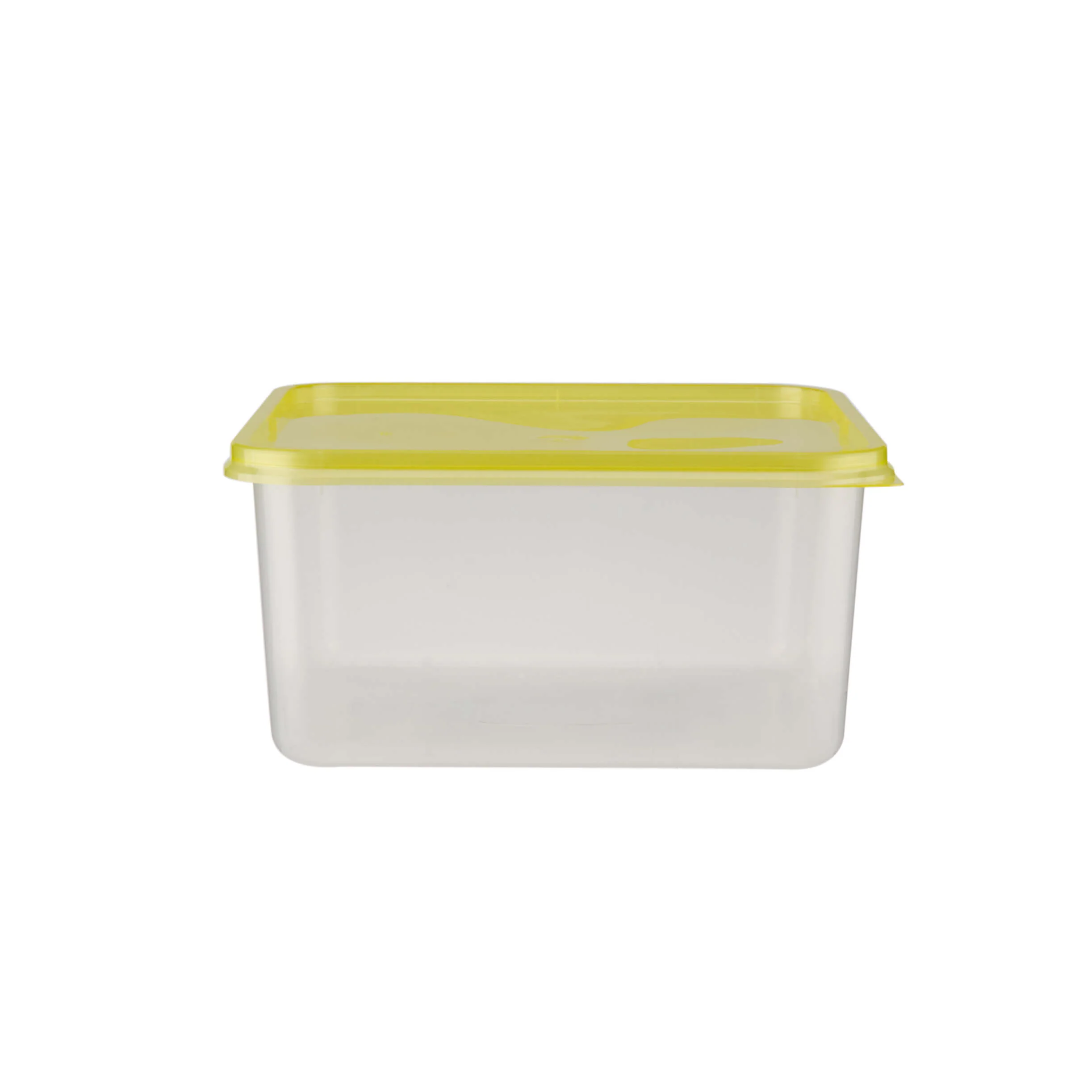 Clear Rectangular Heavy Duty Microwave Container with Color Lids - Image 101