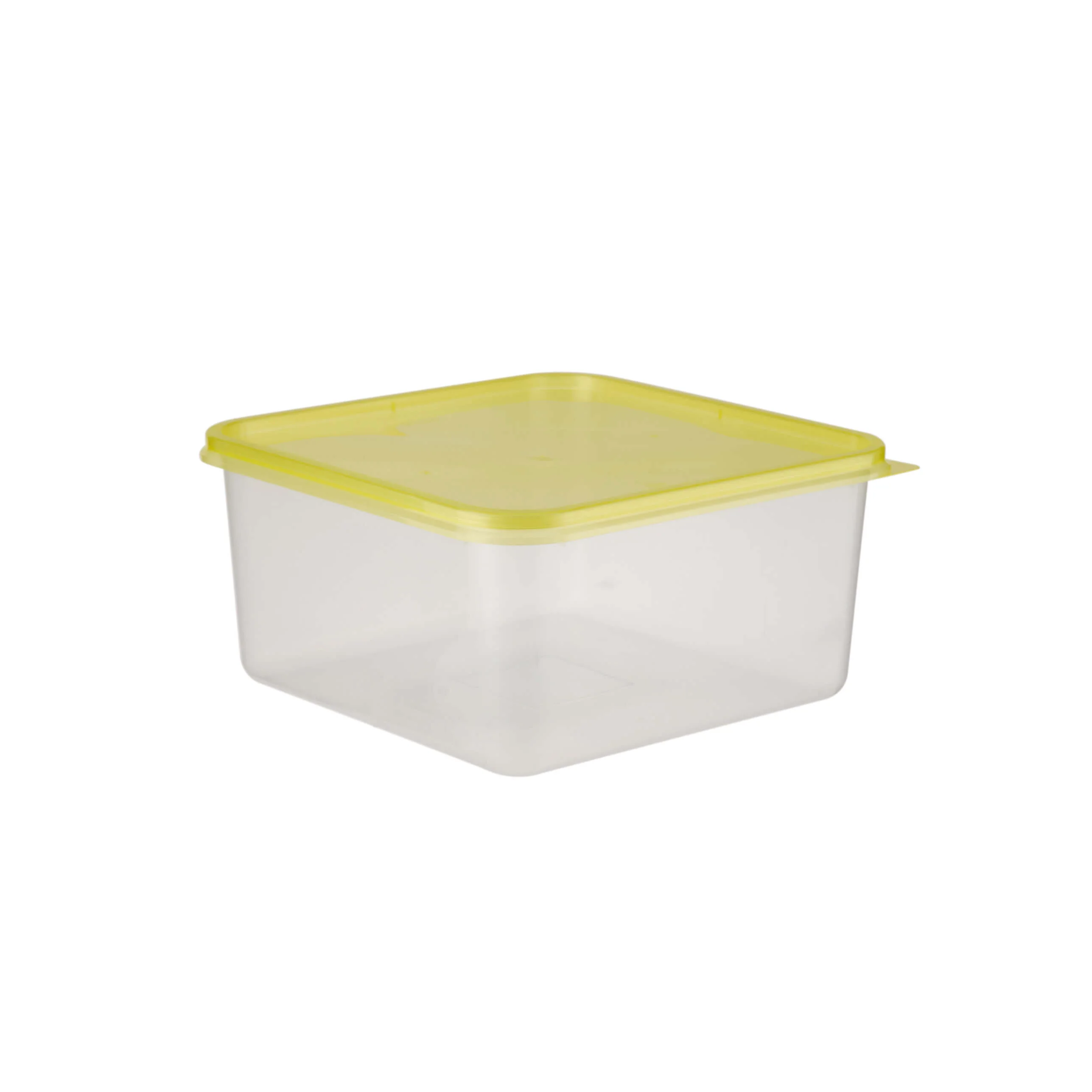 Clear Rectangular Heavy Duty Microwave Container with Color Lids - Image 102