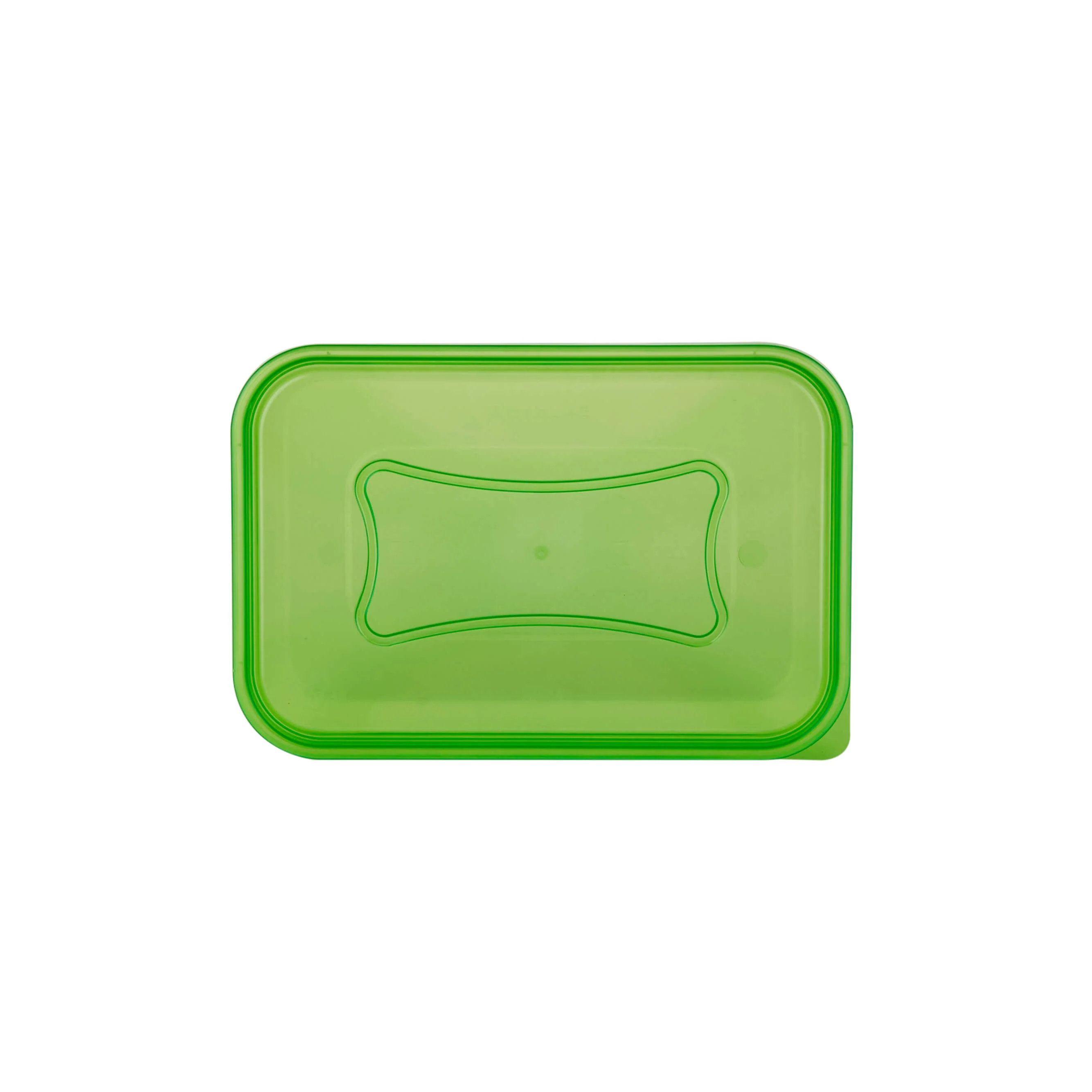 Clear Rectangular Heavy Duty Microwave Container with Color Lids - Image 12