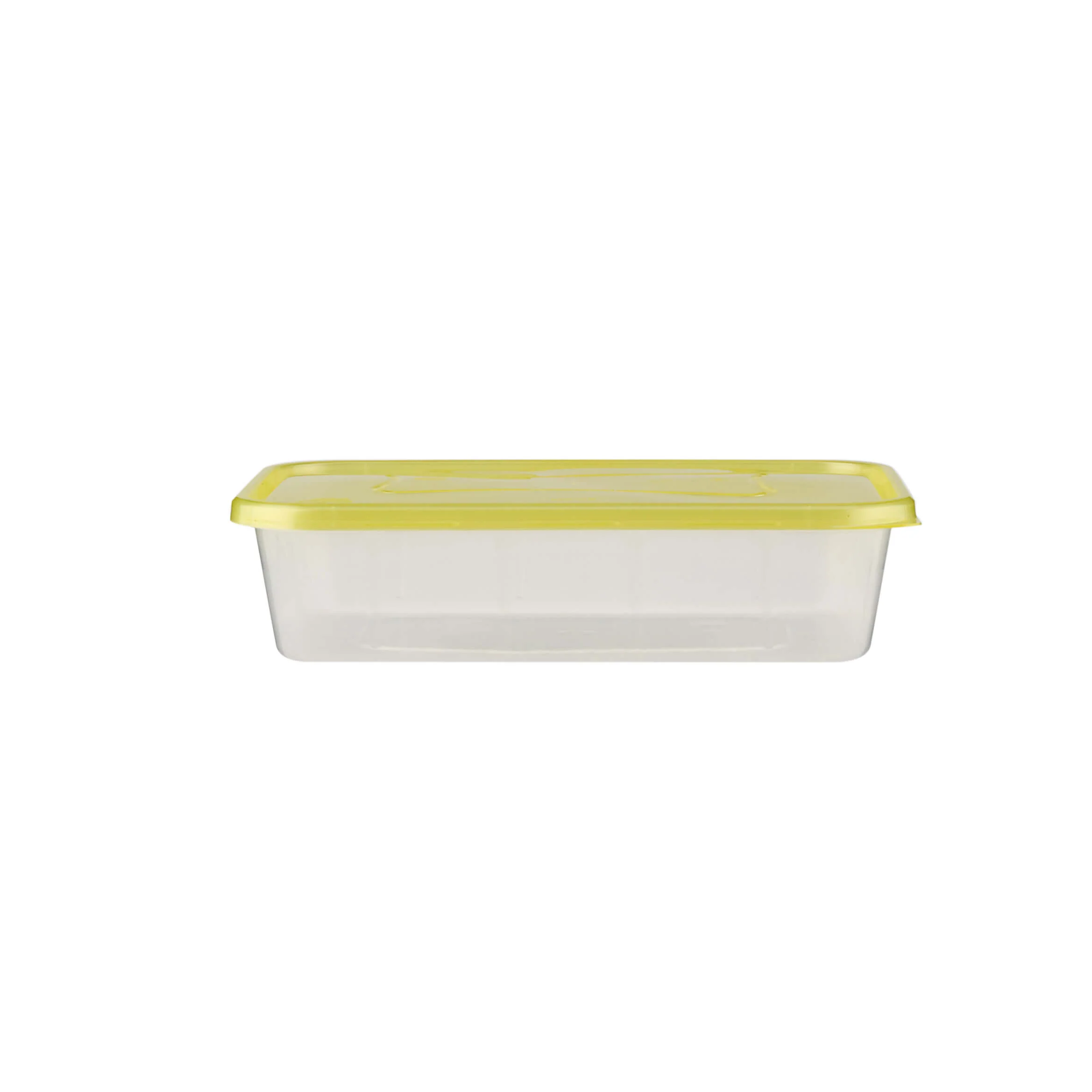 Clear Rectangular Heavy Duty Microwave Container with Color Lids - Image 16
