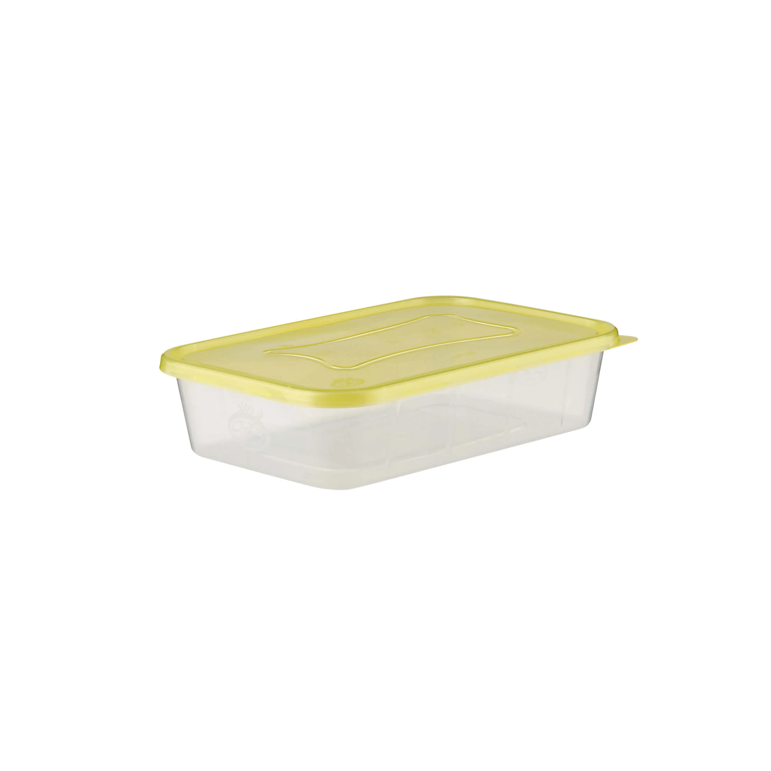 Clear Rectangular Heavy Duty Microwave Container with Color Lids - Image 17