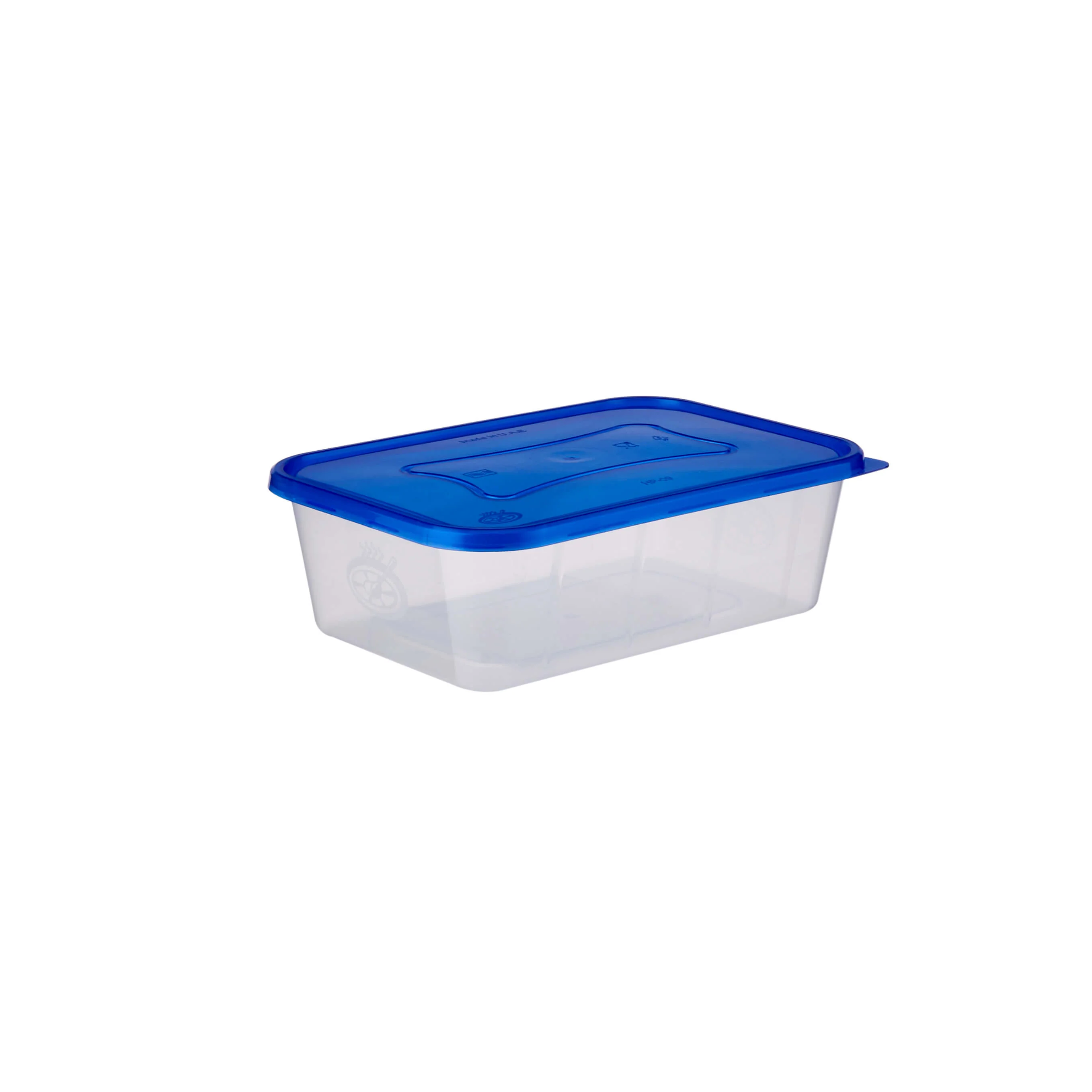 Clear Rectangular Heavy Duty Microwave Container with Color Lids - Image 22