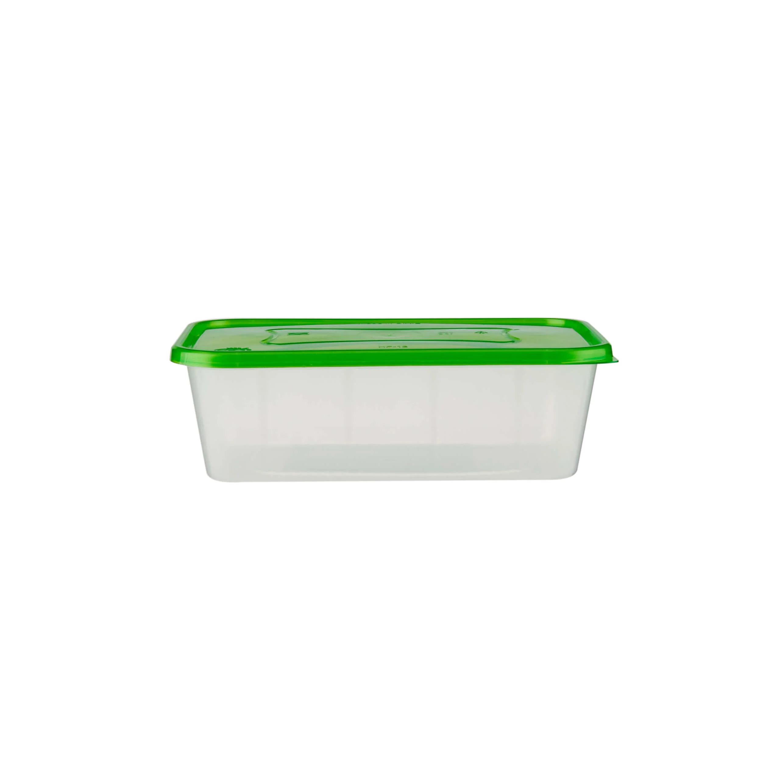 Clear Rectangular Heavy Duty Microwave Container with Color Lids - Image 27