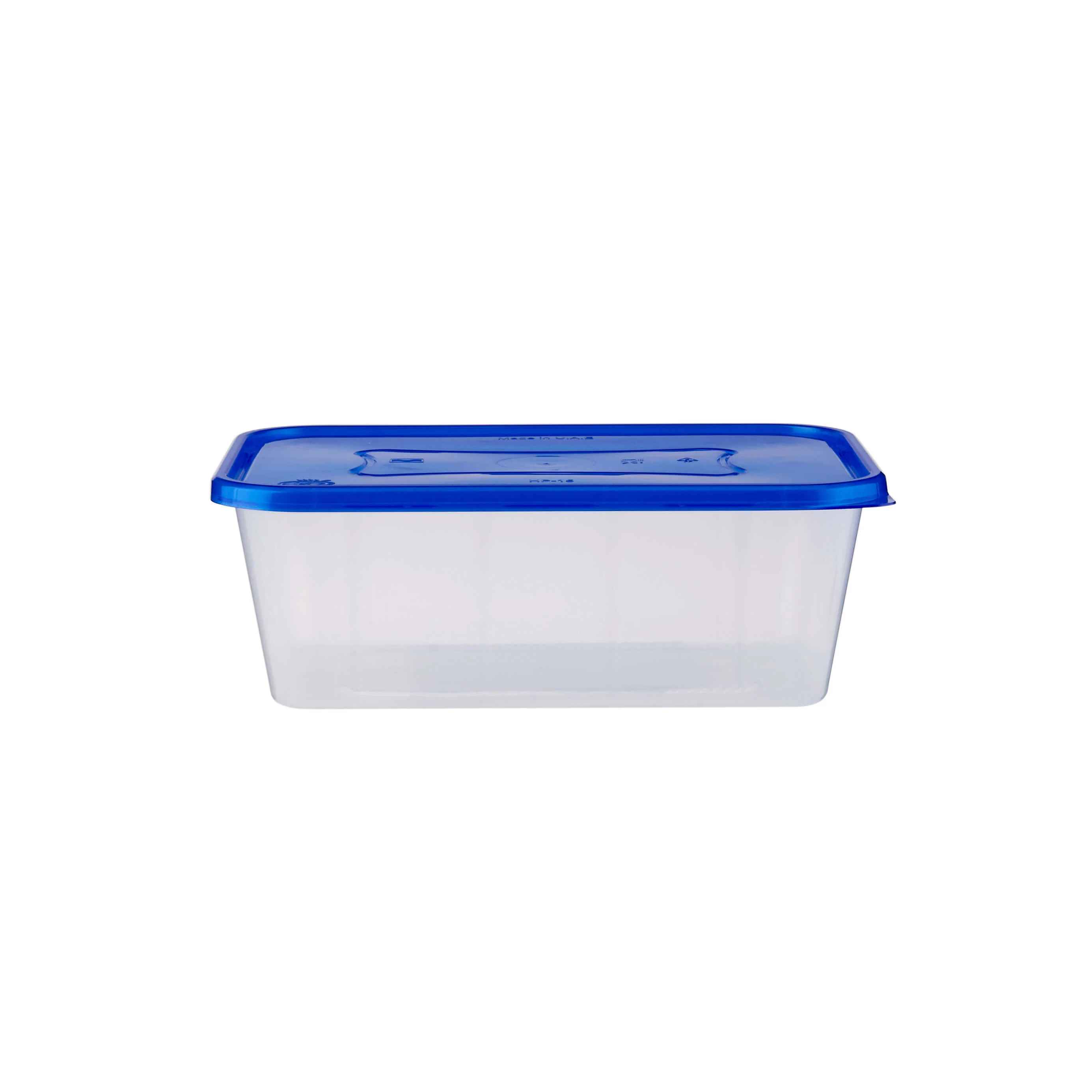 Clear Rectangular Heavy Duty Microwave Container with Color Lids - Image 43