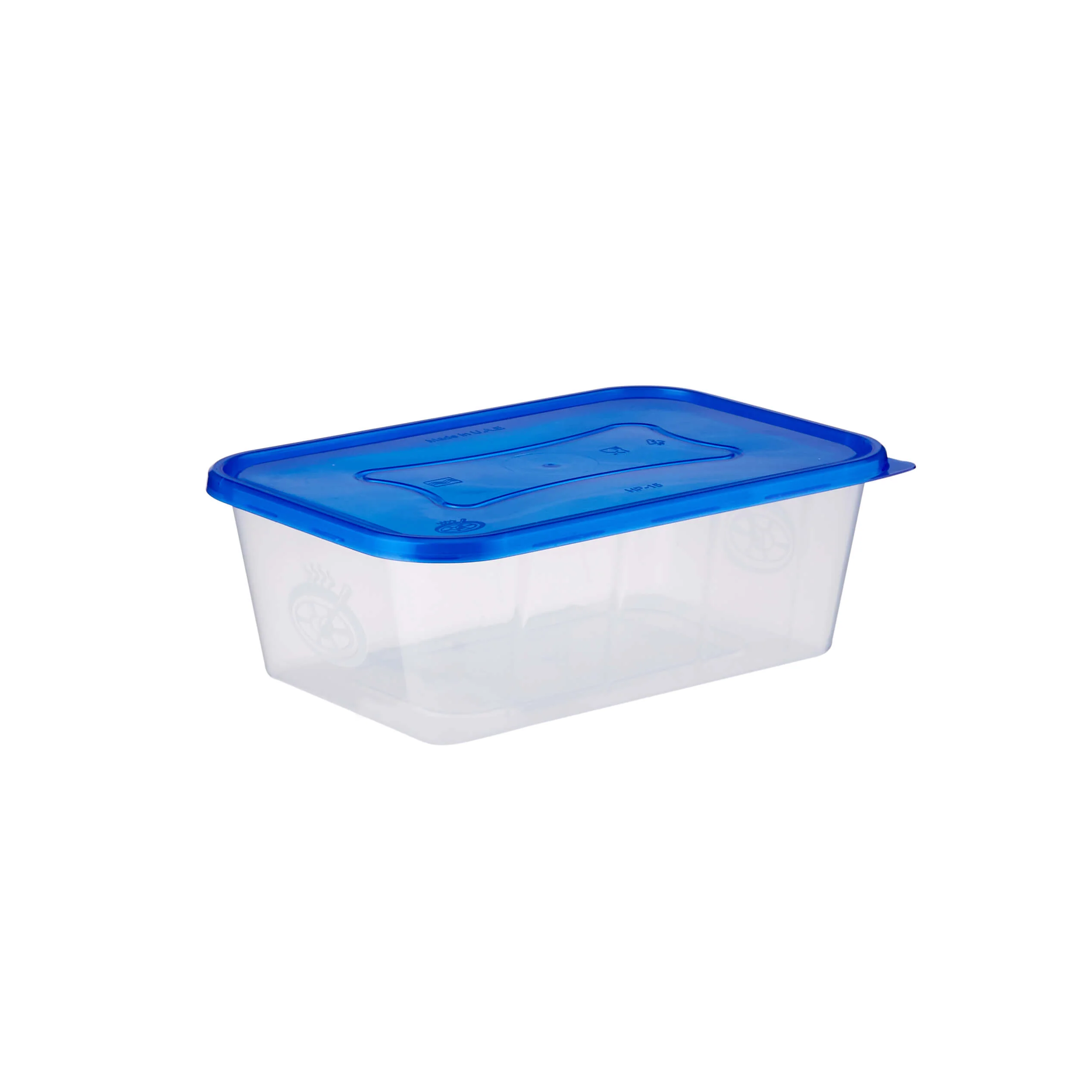Clear Rectangular Heavy Duty Microwave Container with Color Lids - Image 44