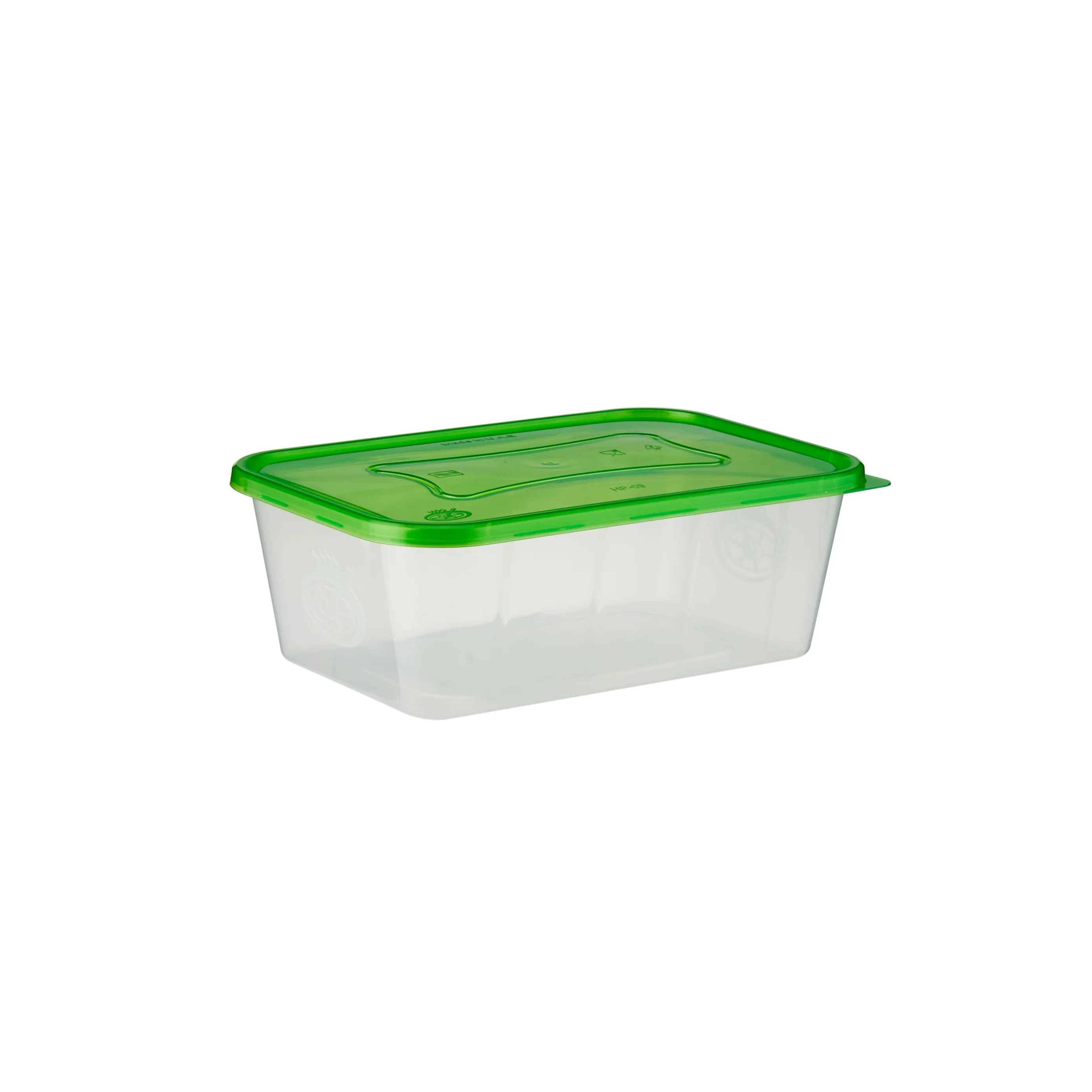 Clear Rectangular Heavy Duty Microwave Container with Color Lids - Image 50