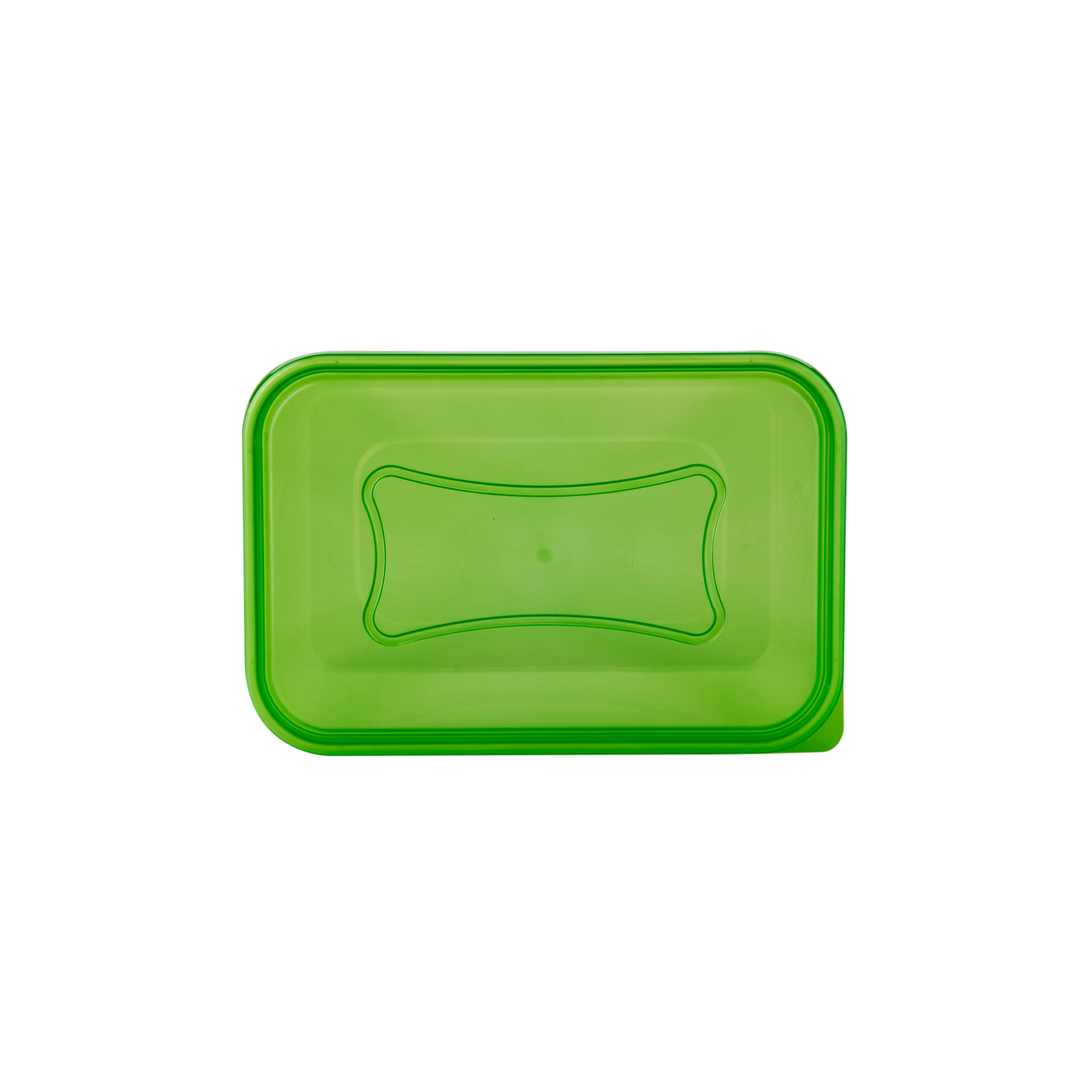 Clear Rectangular Heavy Duty Microwave Container with Color Lids - Image 51