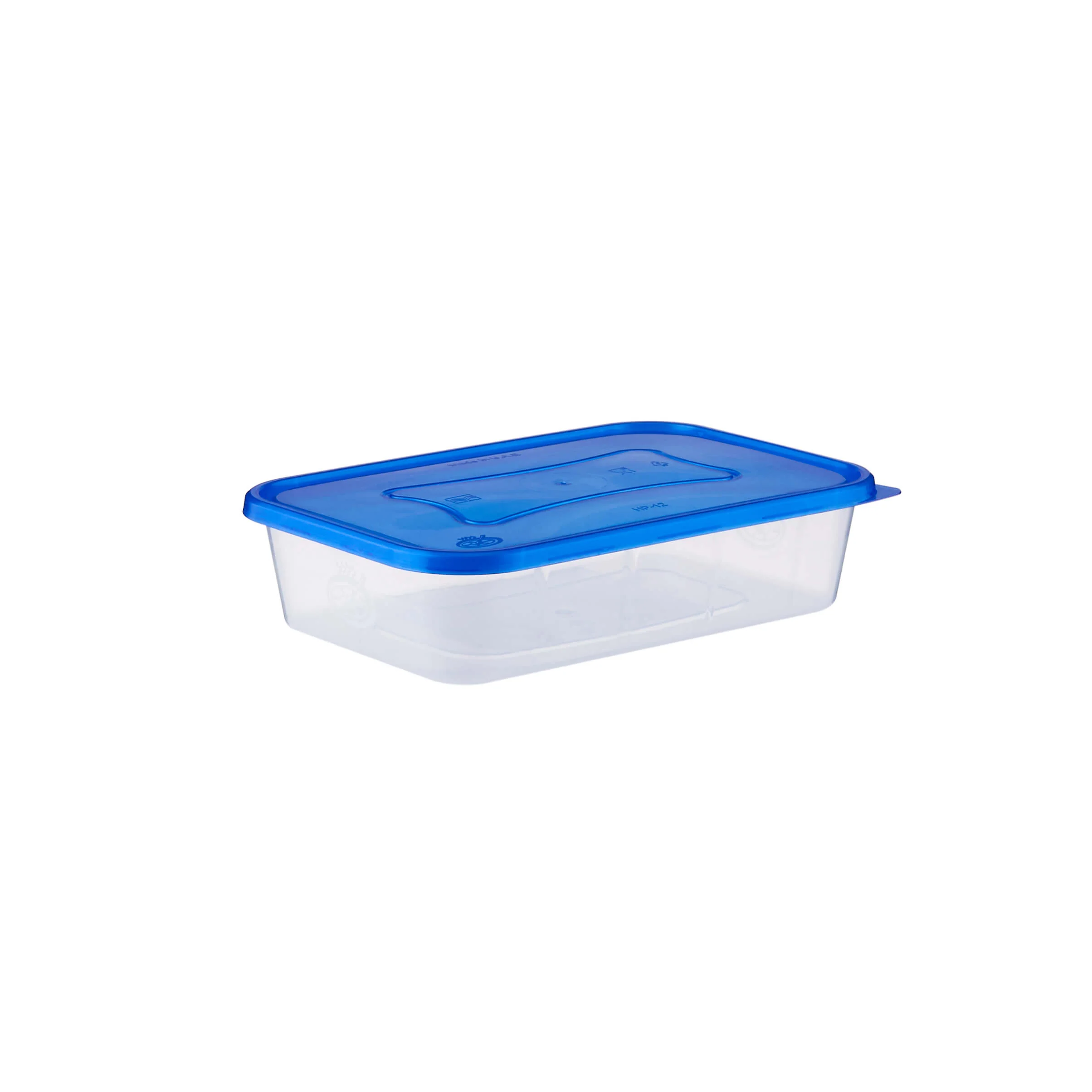 Clear Rectangular Heavy Duty Microwave Container with Color Lids - Image 6