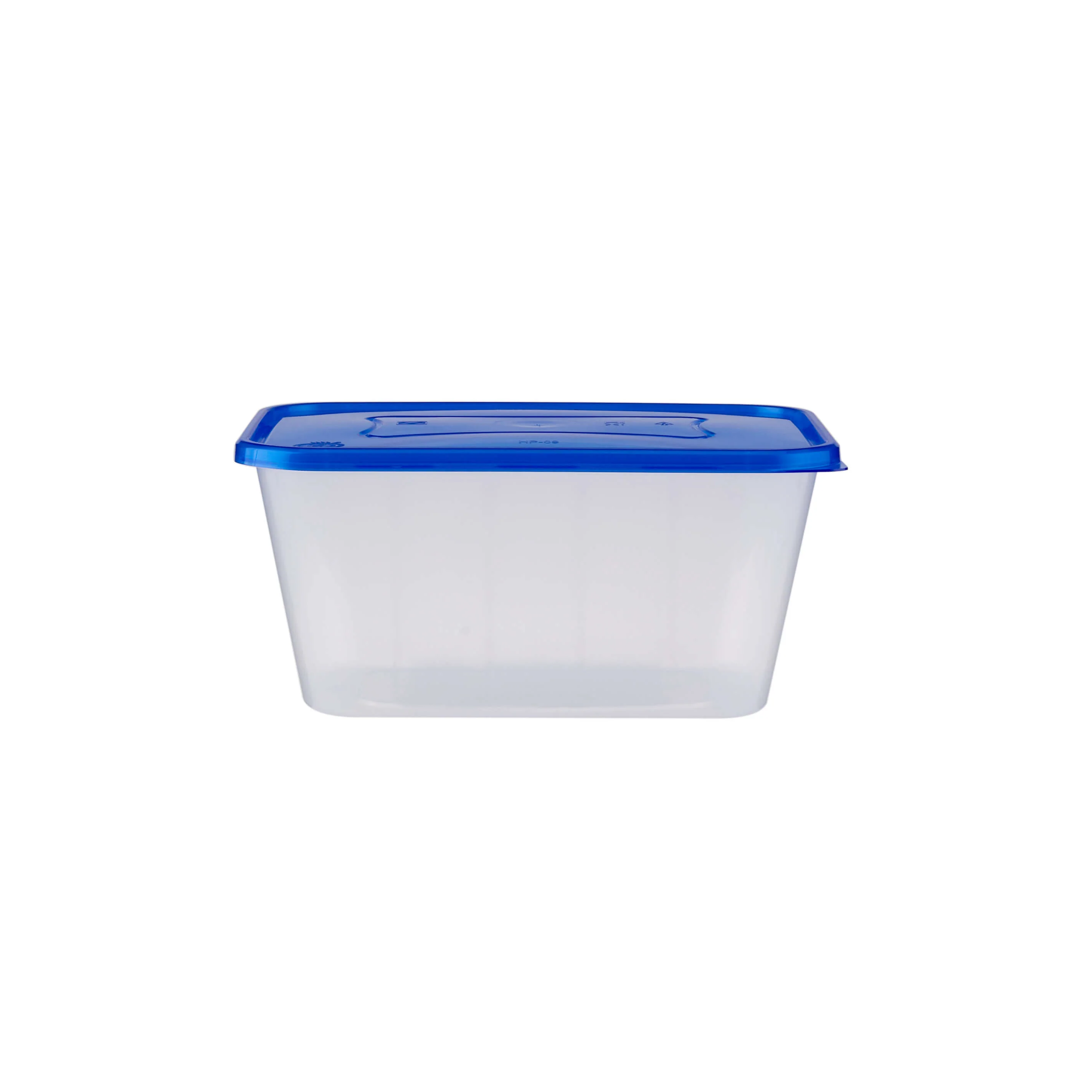 Clear Rectangular Heavy Duty Microwave Container with Color Lids - Image 65