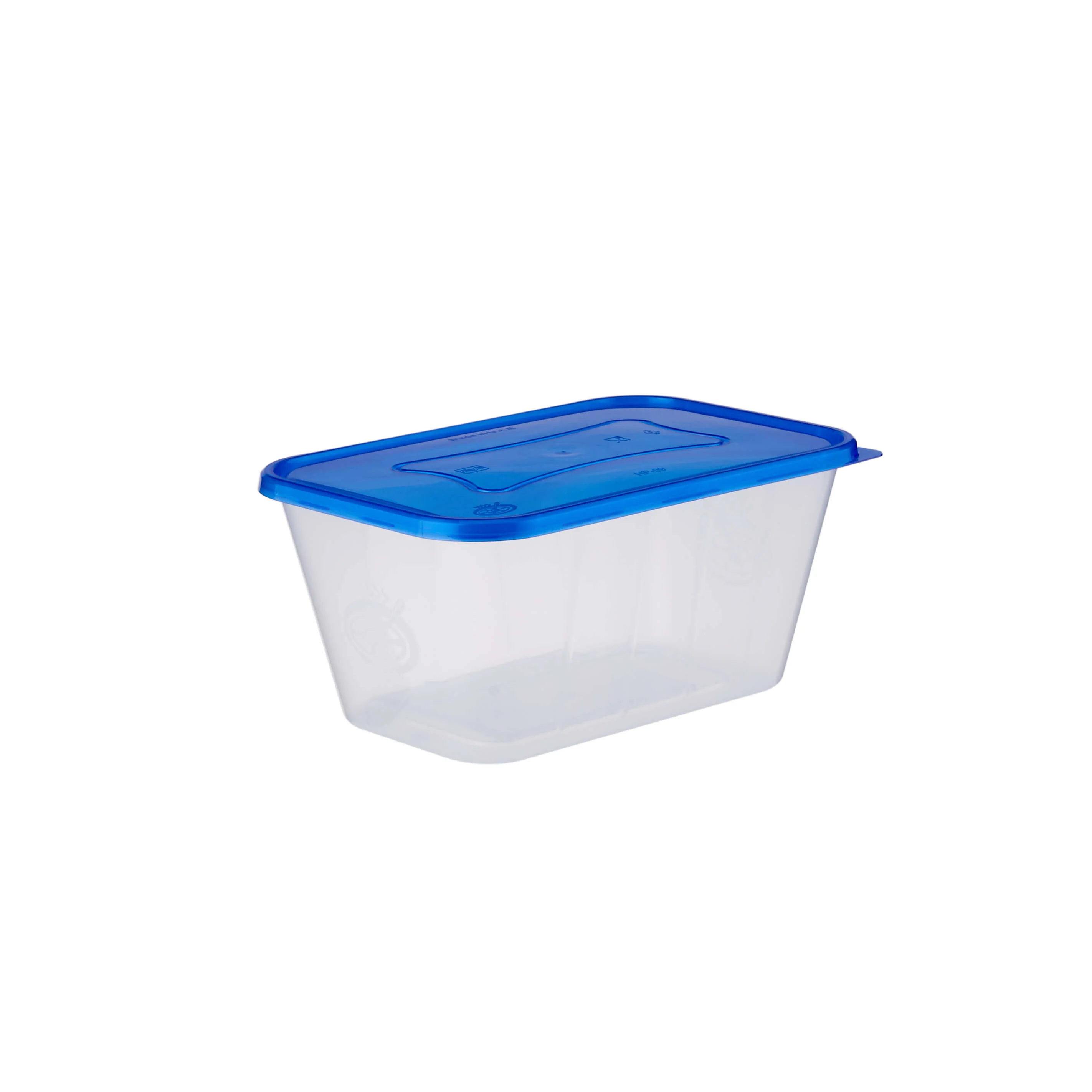 Clear Rectangular Heavy Duty Microwave Container with Color Lids - Image 66