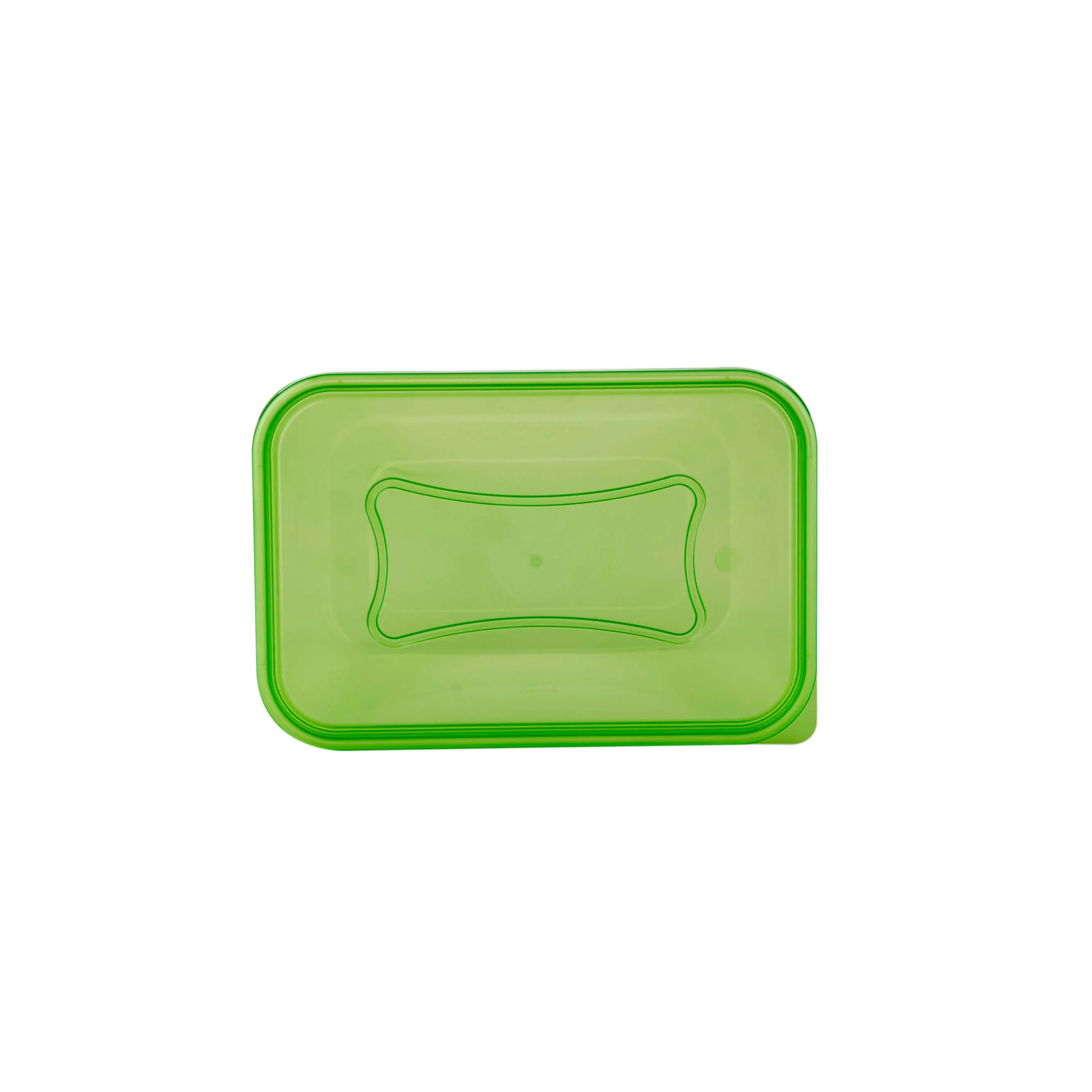Clear Rectangular Heavy Duty Microwave Container with Color Lids - Image 73