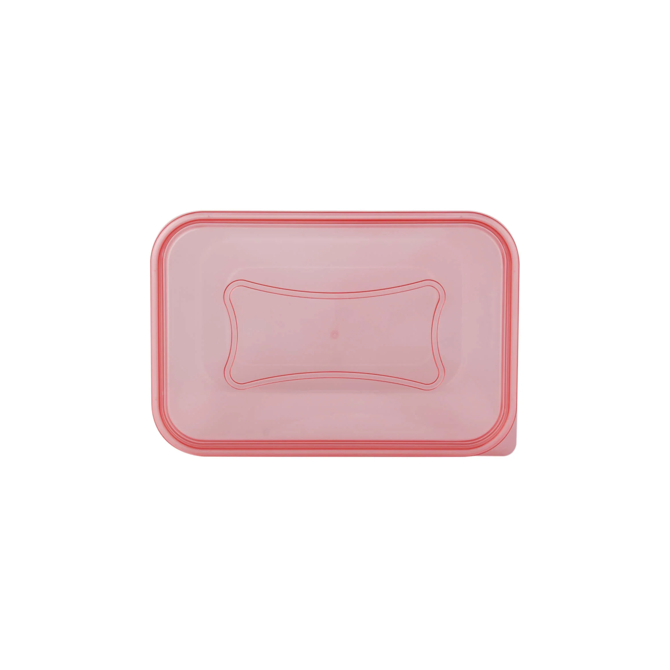 Clear Rectangular Heavy Duty Microwave Container with Color Lids - Image 78