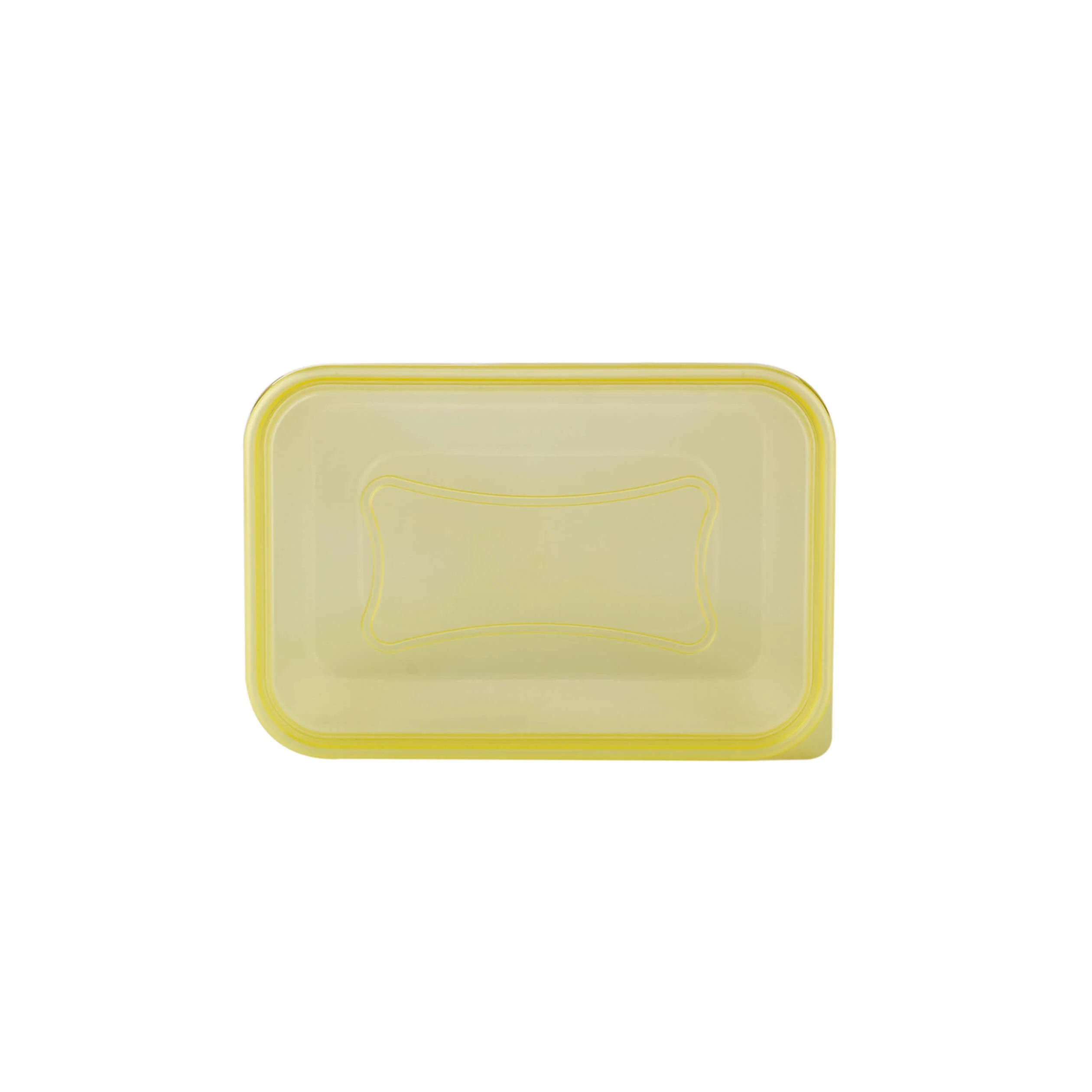 Clear Rectangular Heavy Duty Microwave Container with Color Lids - Image 84