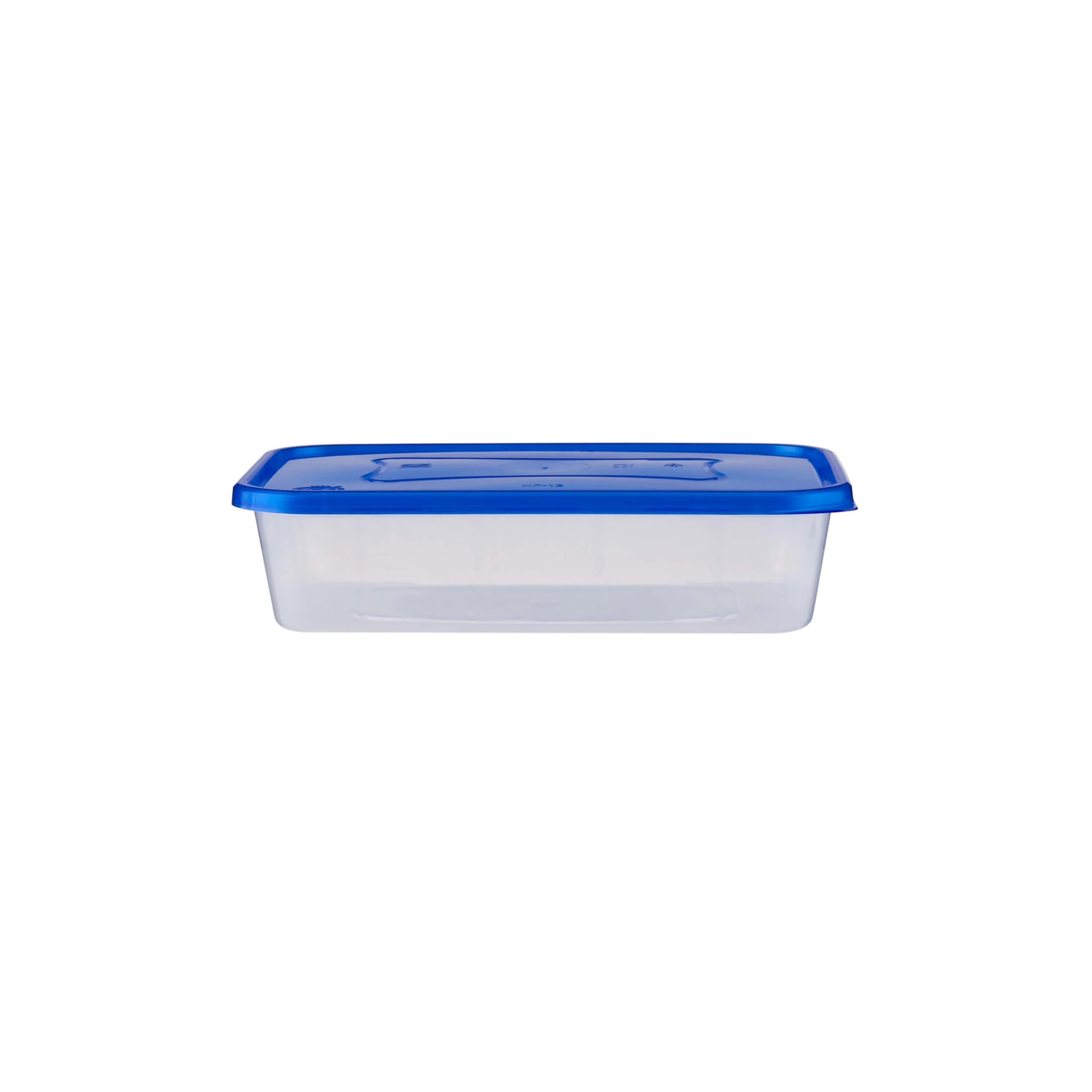 Clear Rectangular Heavy Duty Microwave Container with Color Lids - Image 92