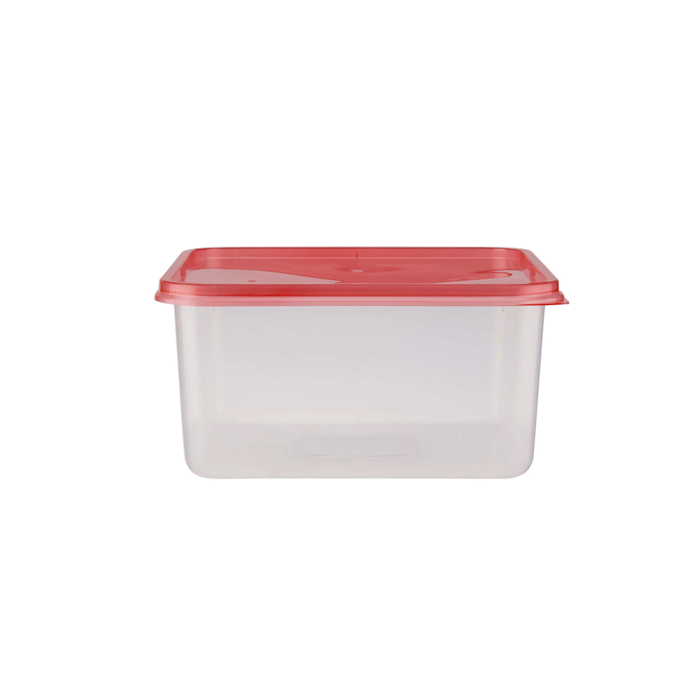 Clear Rectangular Heavy Duty Microwave Container with Color Lids - Image 98