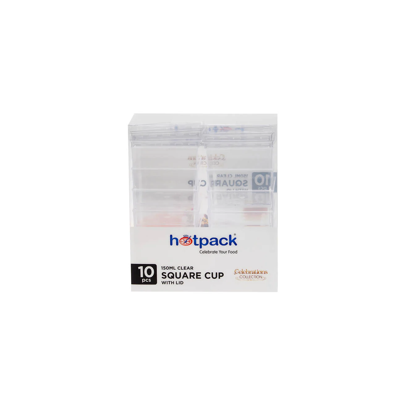 Clear Square Plastic Dessert Cup With Lid - Image 15