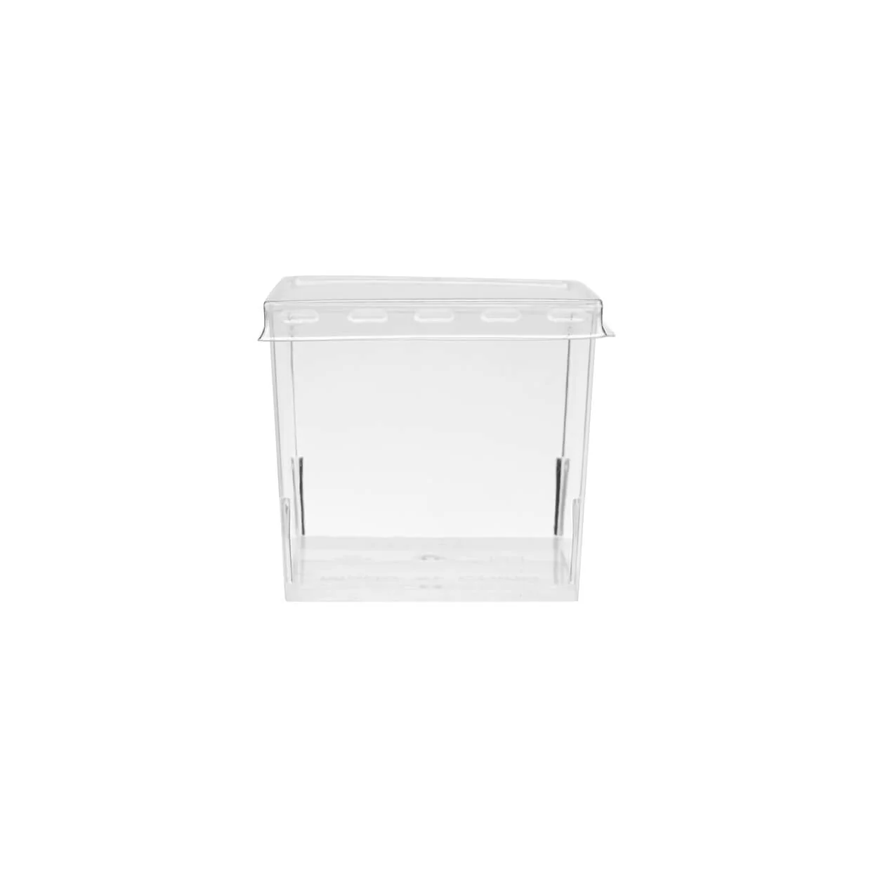 Clear Square Plastic Dessert Cup With Lid - Image 20