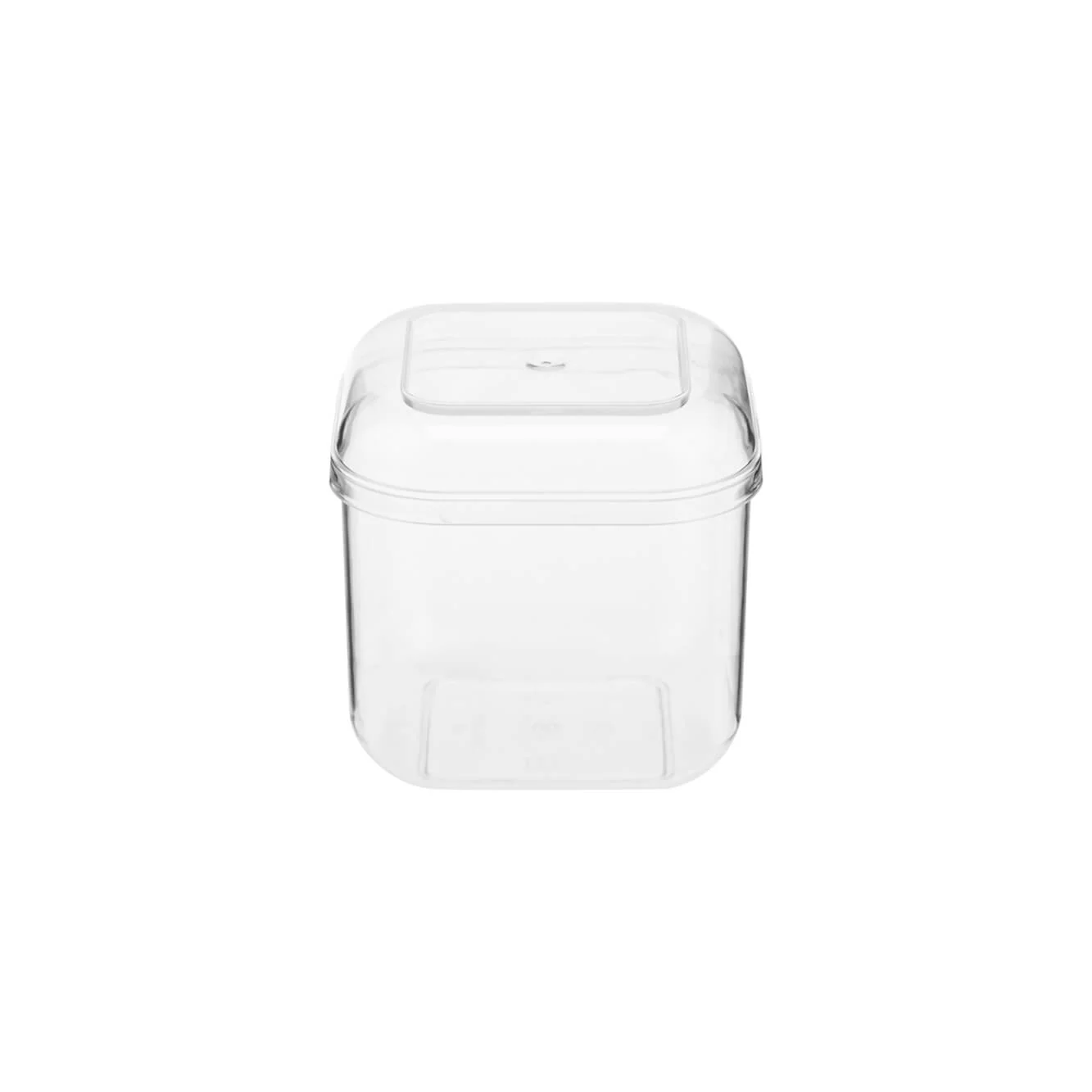 Clear Square Plastic Dessert Cup With Lid - Image 8