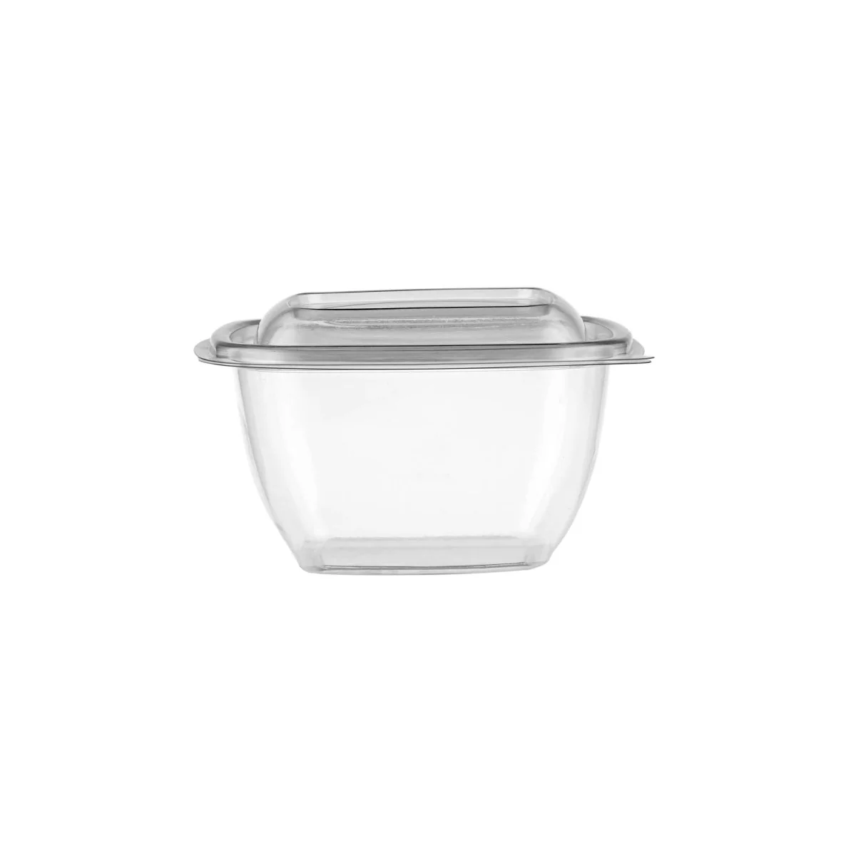Clear Square Salad Container With Lid - Image 6