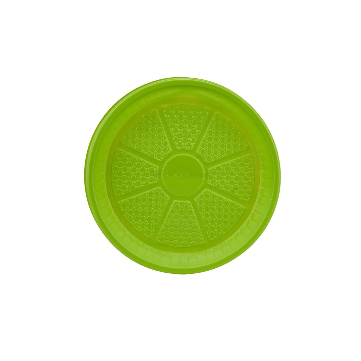 Colored Round Plastic Plate - Image 18