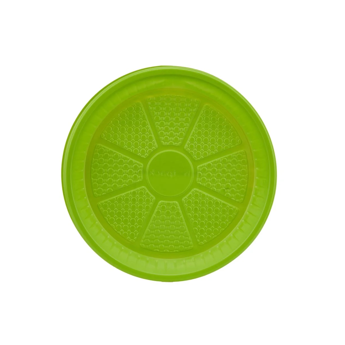 Colored Round Plastic Plate - Image 20